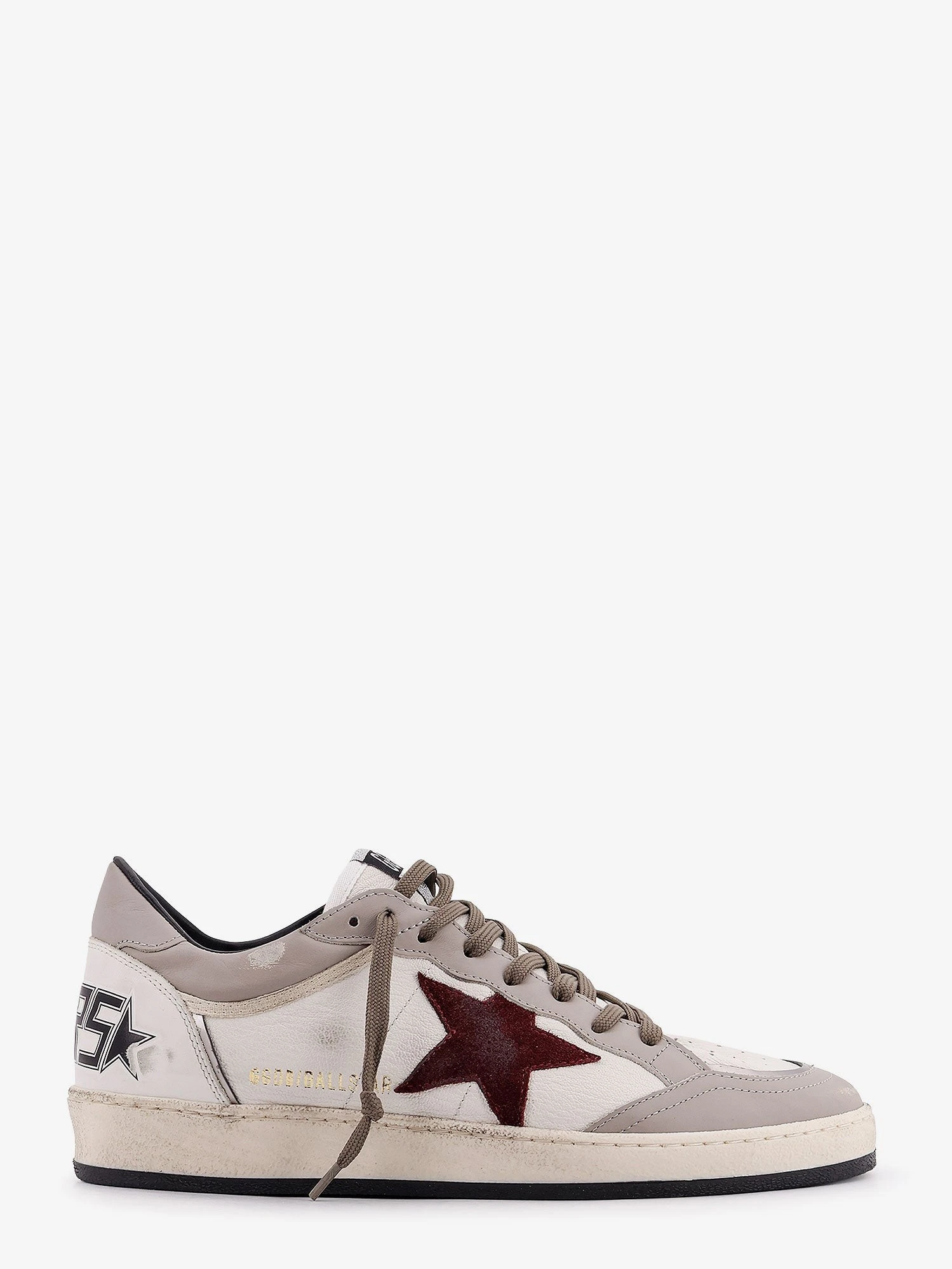 Ballstar leather sneakers with suede inserts.webp