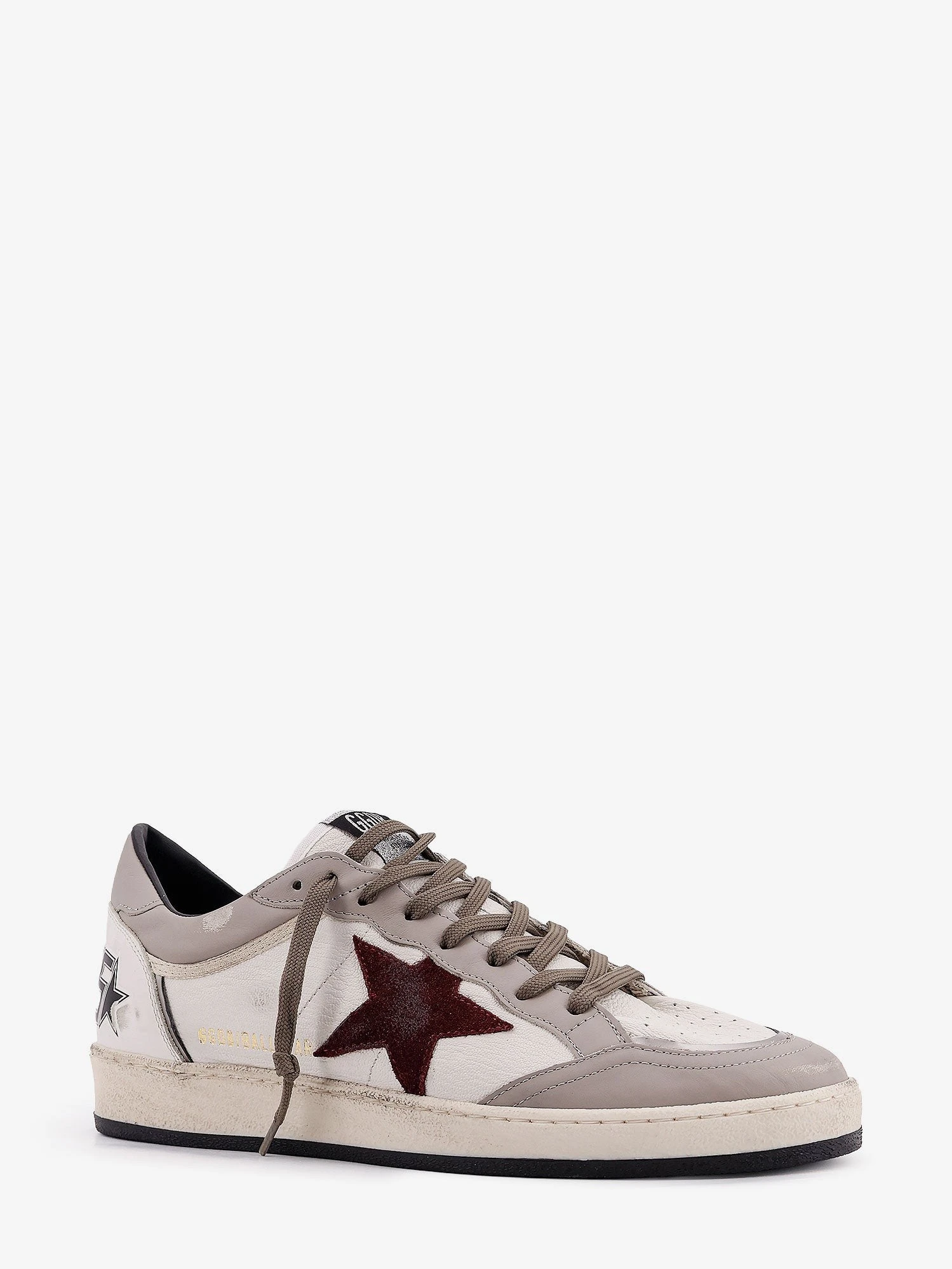 Ballstar leather sneakers with suede inserts.webp