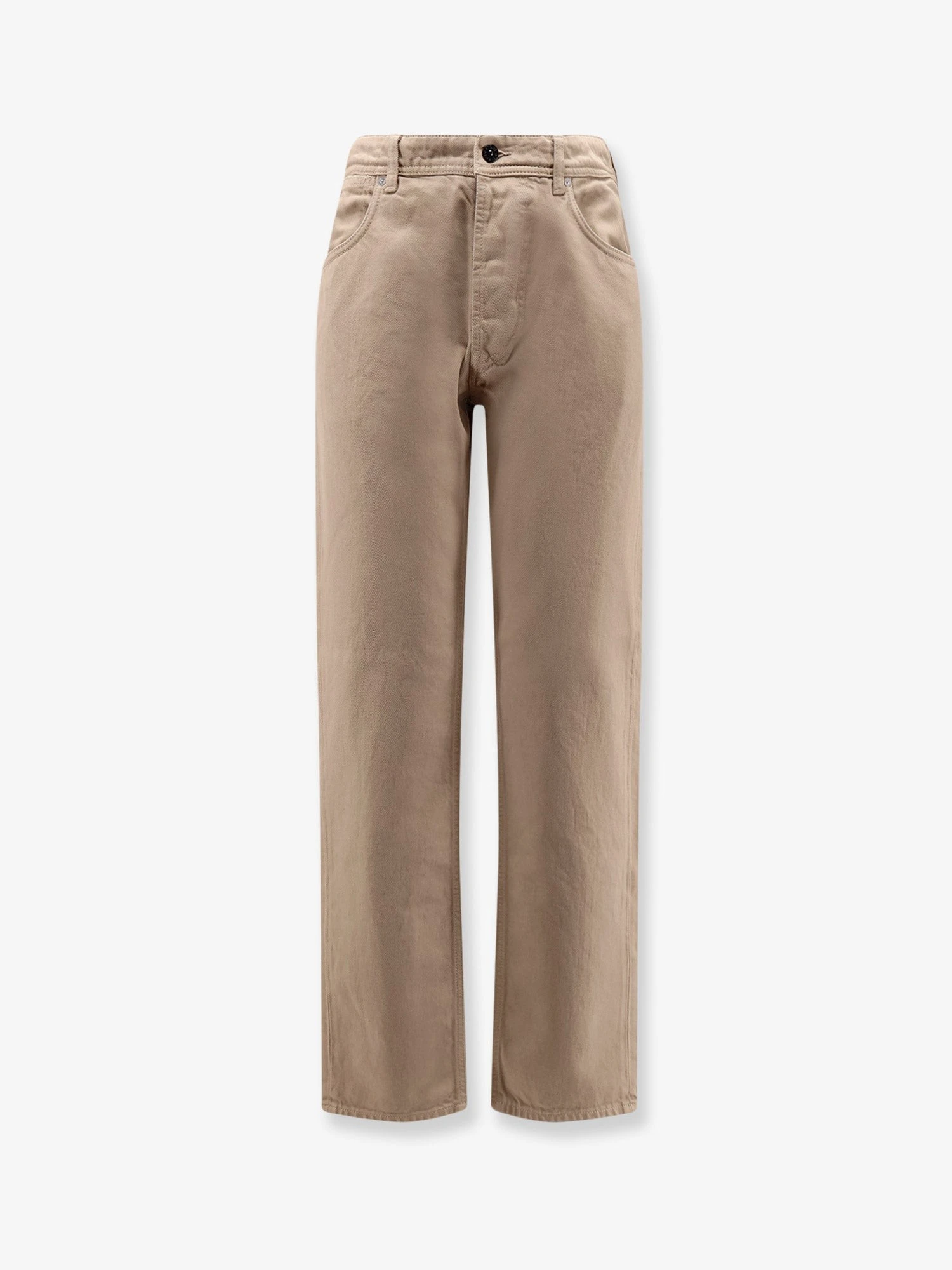 Denim trousers with logo patch on the back.webp