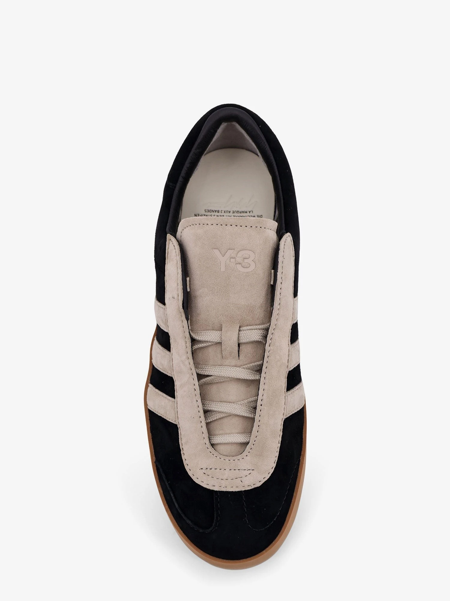Y-3 Gazelle suede sneakers with engraved logo on the side.webp