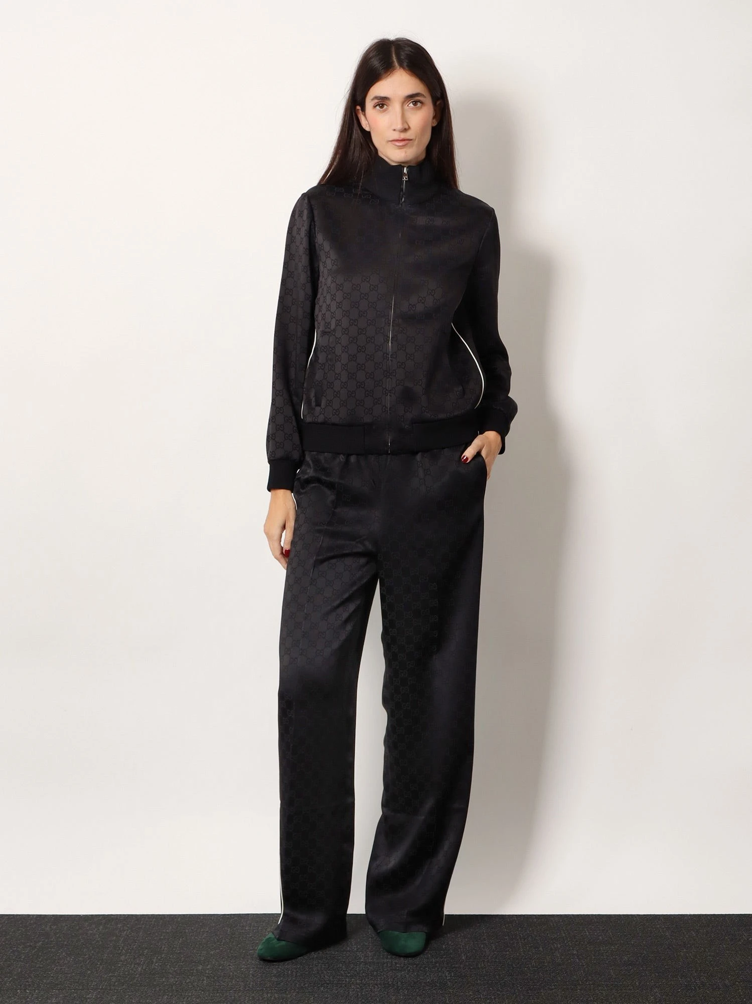 Viscose blend sweatshirt with all-over GG motif.webp