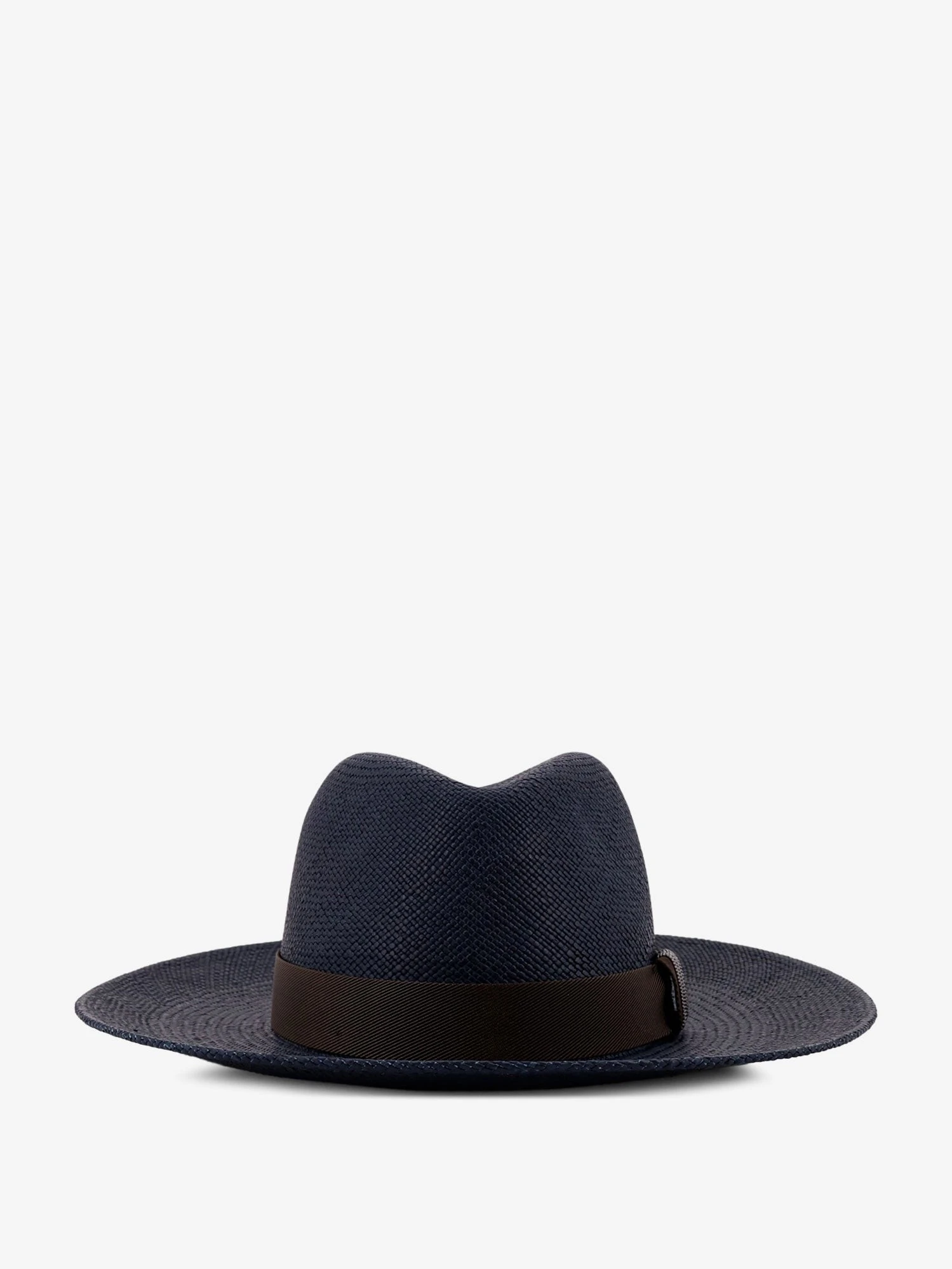 Raffia Fedora hat with Monili detail.webp