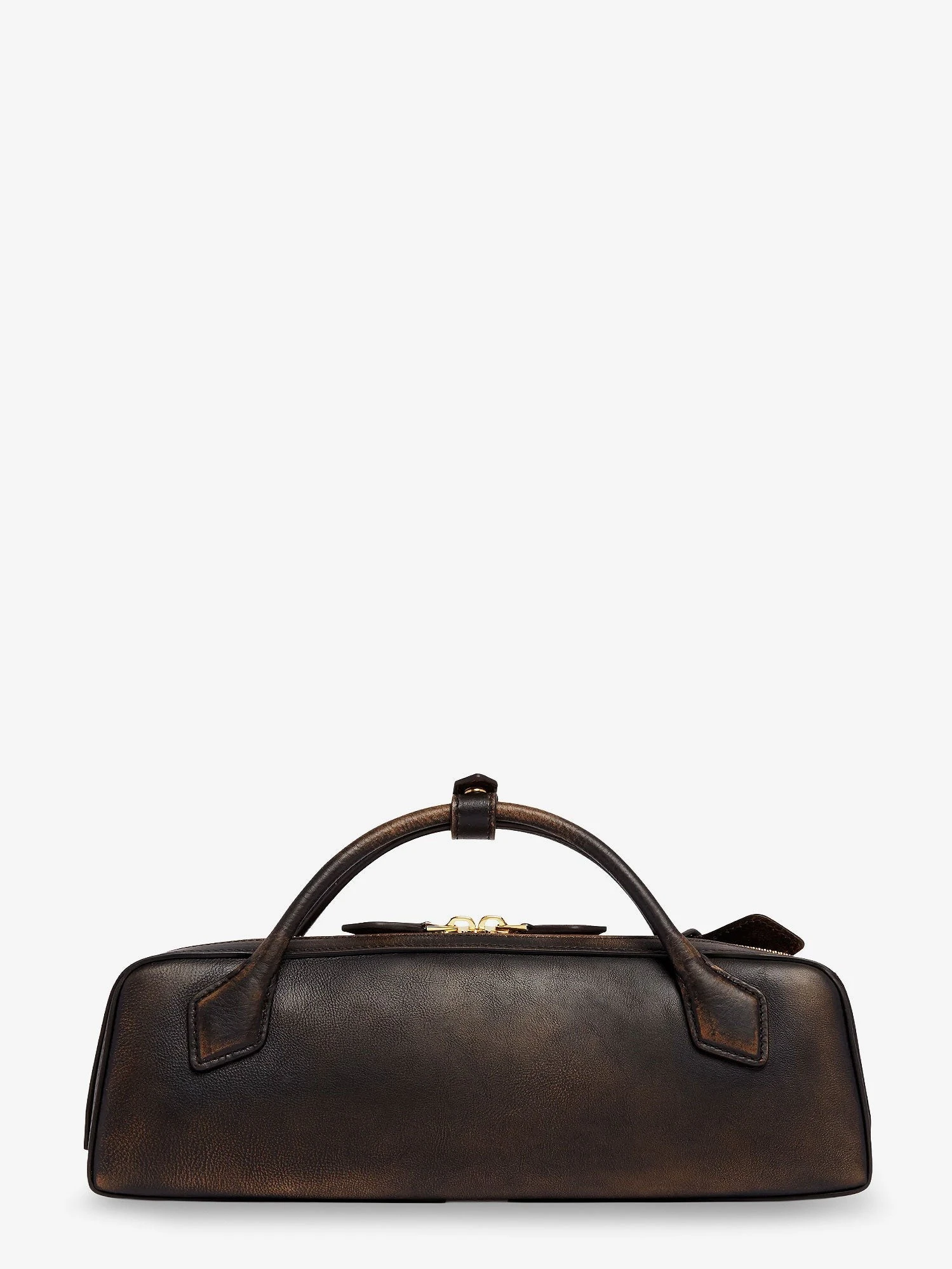 Teckel used-effect leather handbag.webp