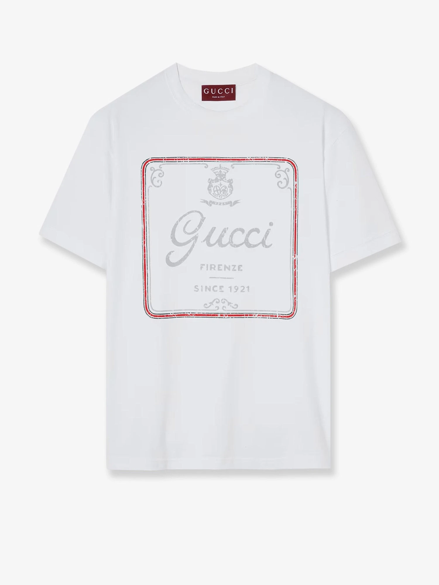 Cotton T-shirt with Gucci Firenze 1921 print.webp