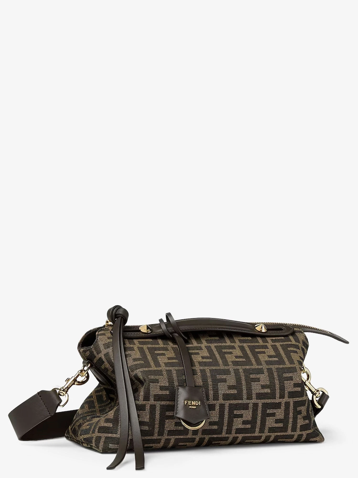 By The Way Soft Medium FF jacquard fabric crossbody bag.webp