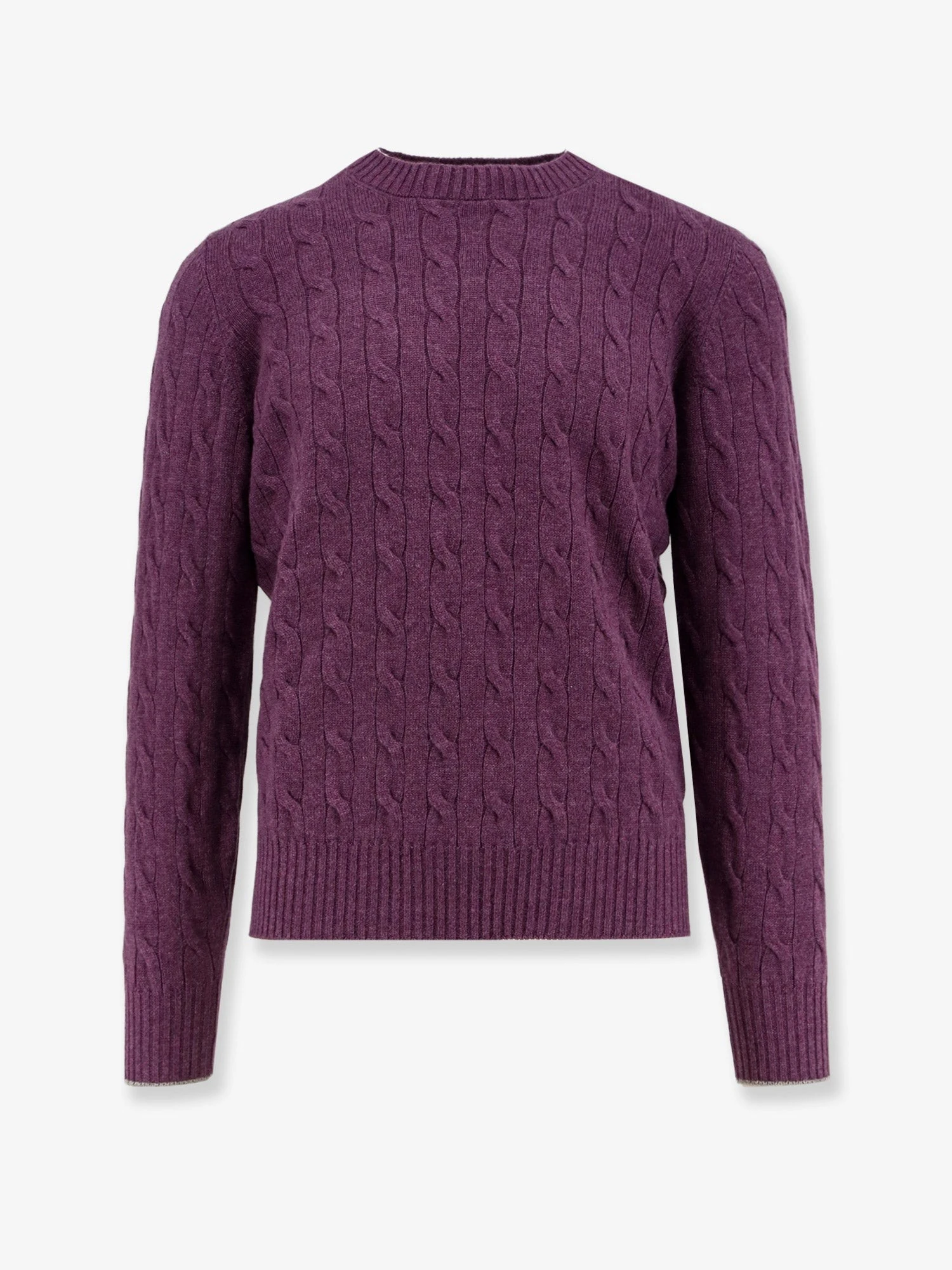 Cable knit cashmere sweater.webp