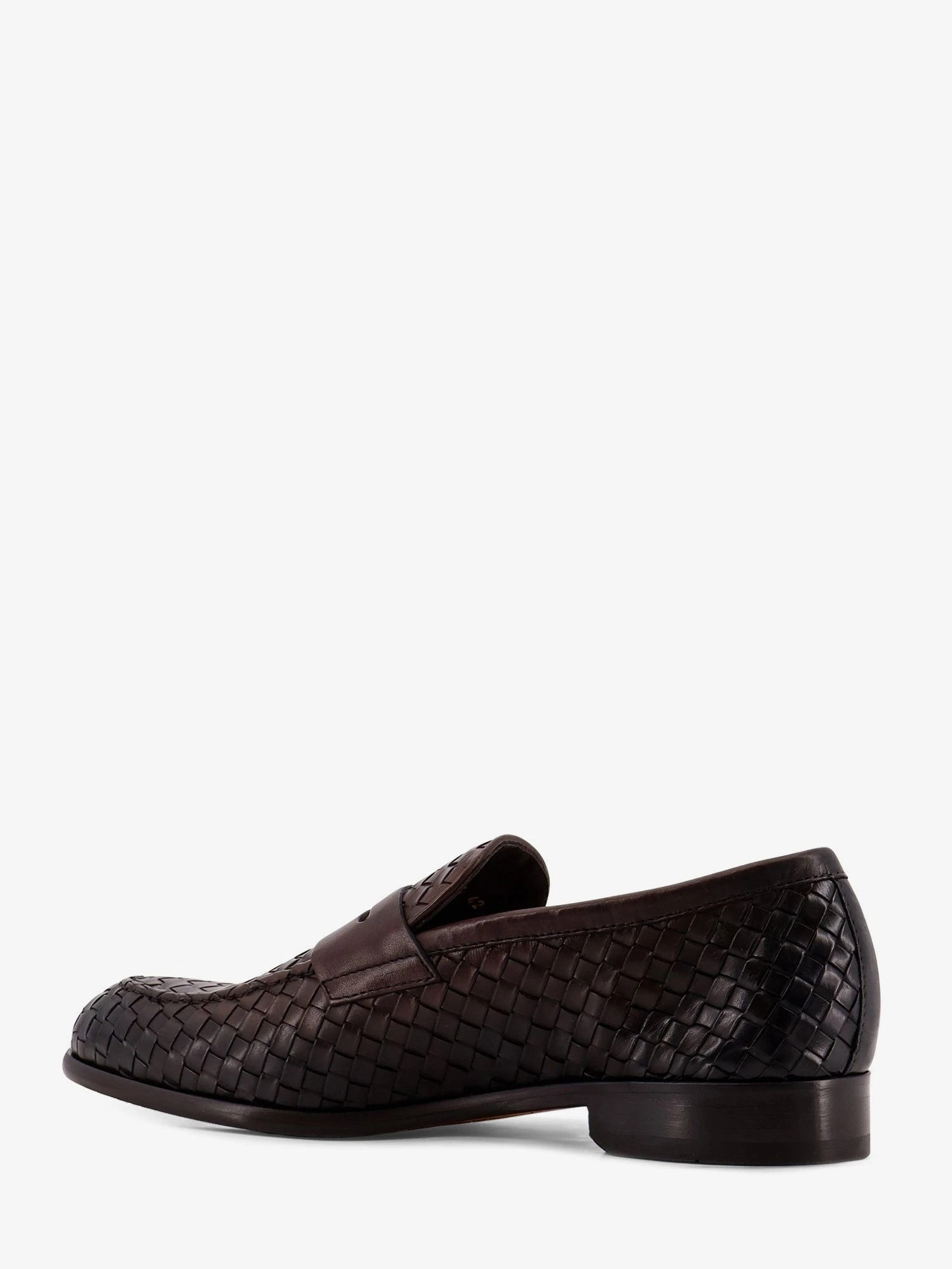 Adler leather loafers with woven pattern.webp