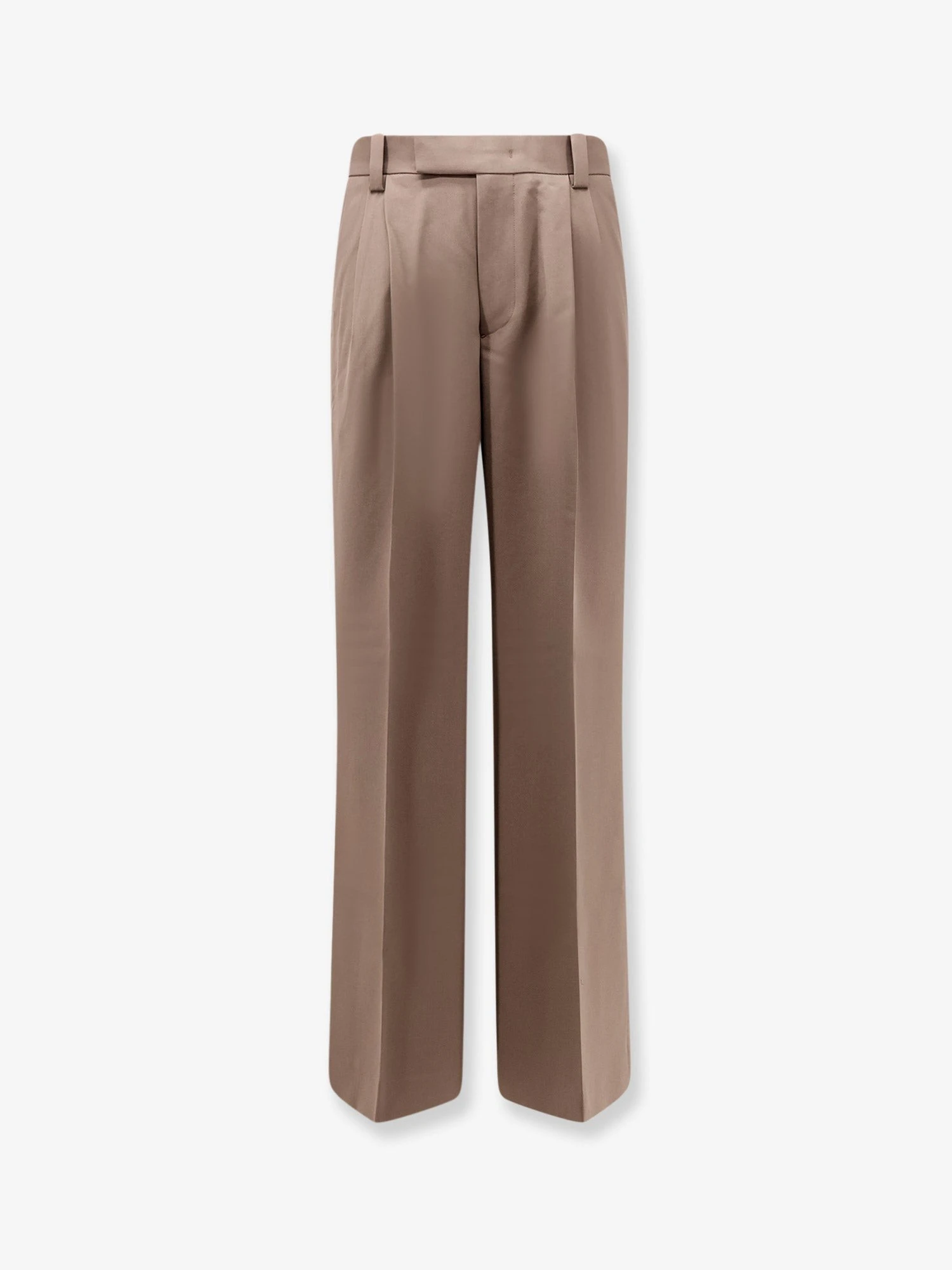 Wool blend trousers with frontal pinces.webp
