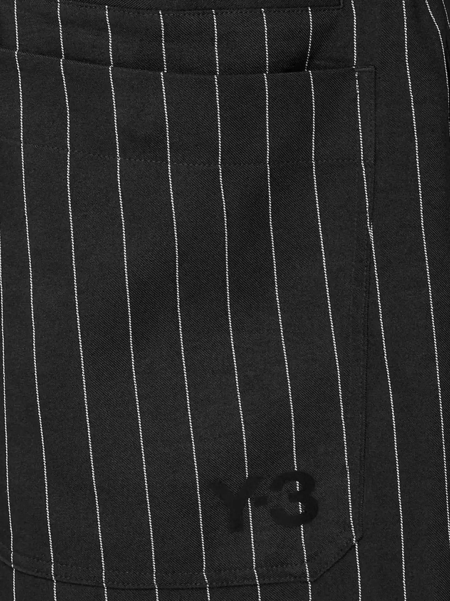 Pinstriped fabric bermuda shorts.webp