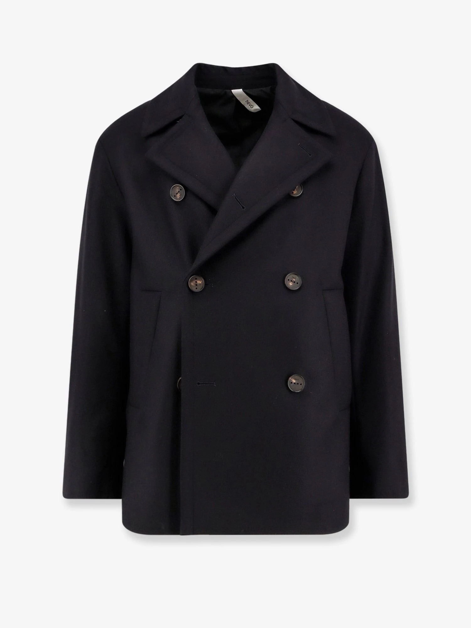 Trani double-breasted wool blend coat.webp