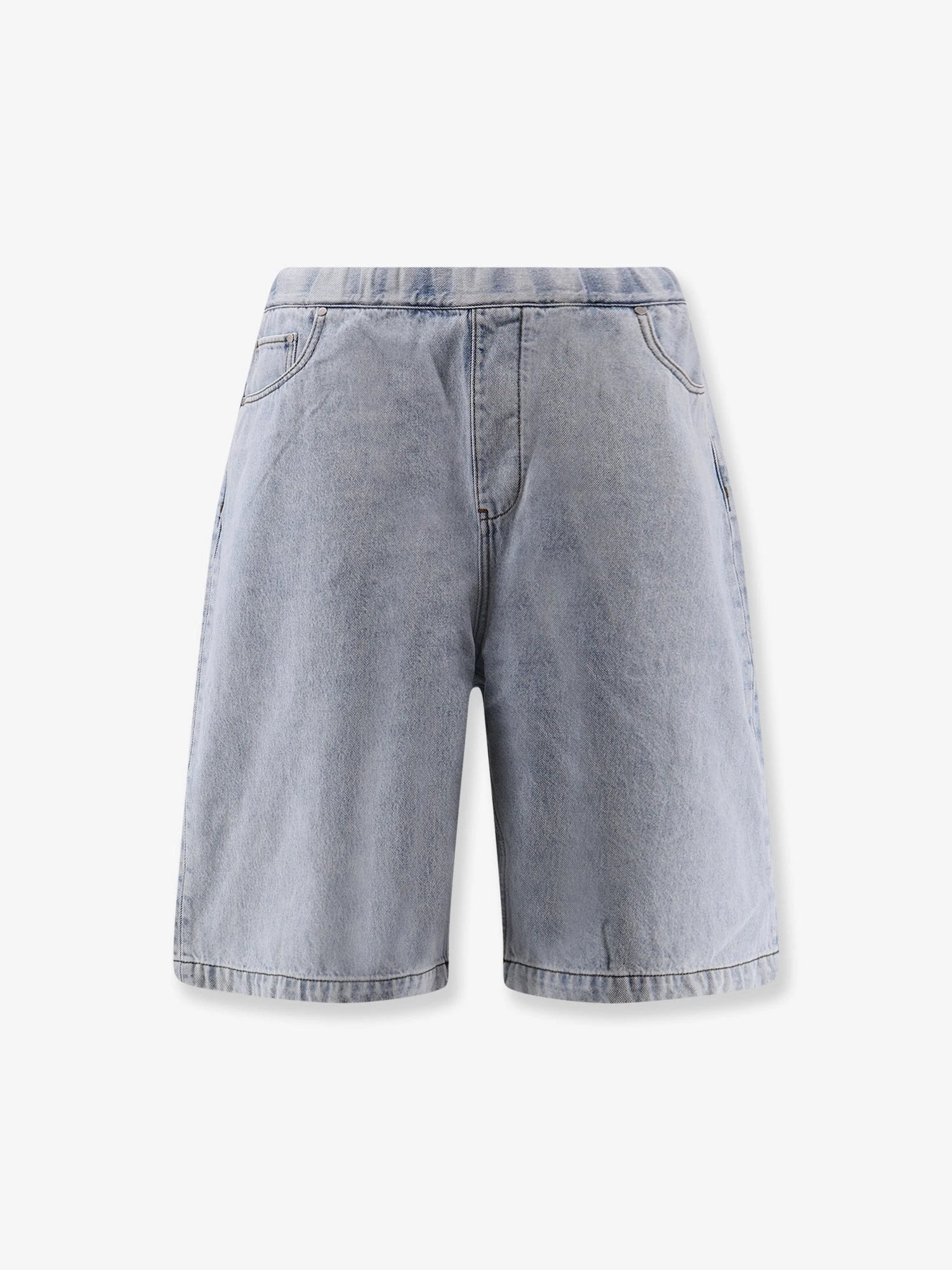 Light-washed denim bermuda shorts.webp