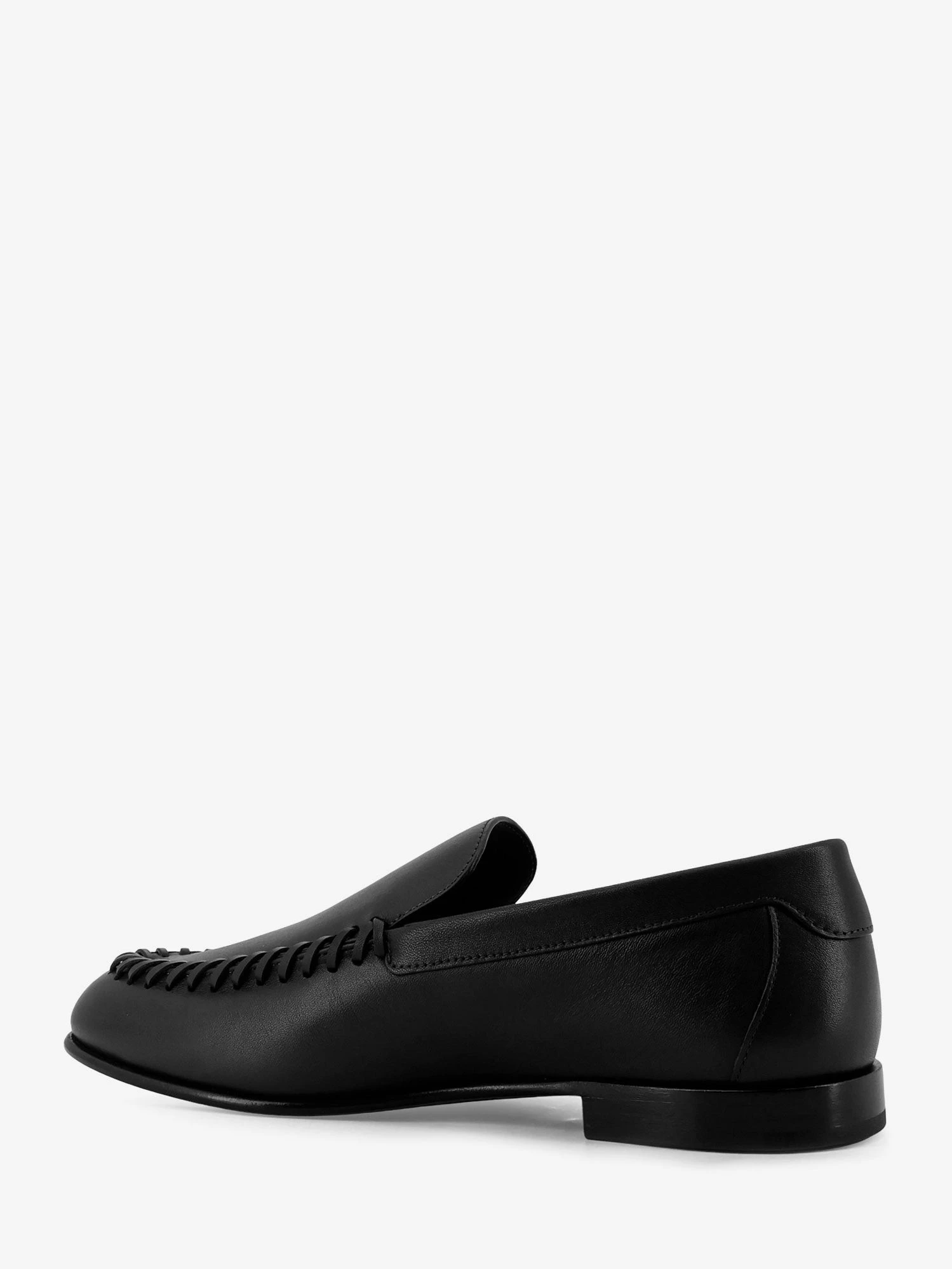 Leather loafers with metal FF logo.webp