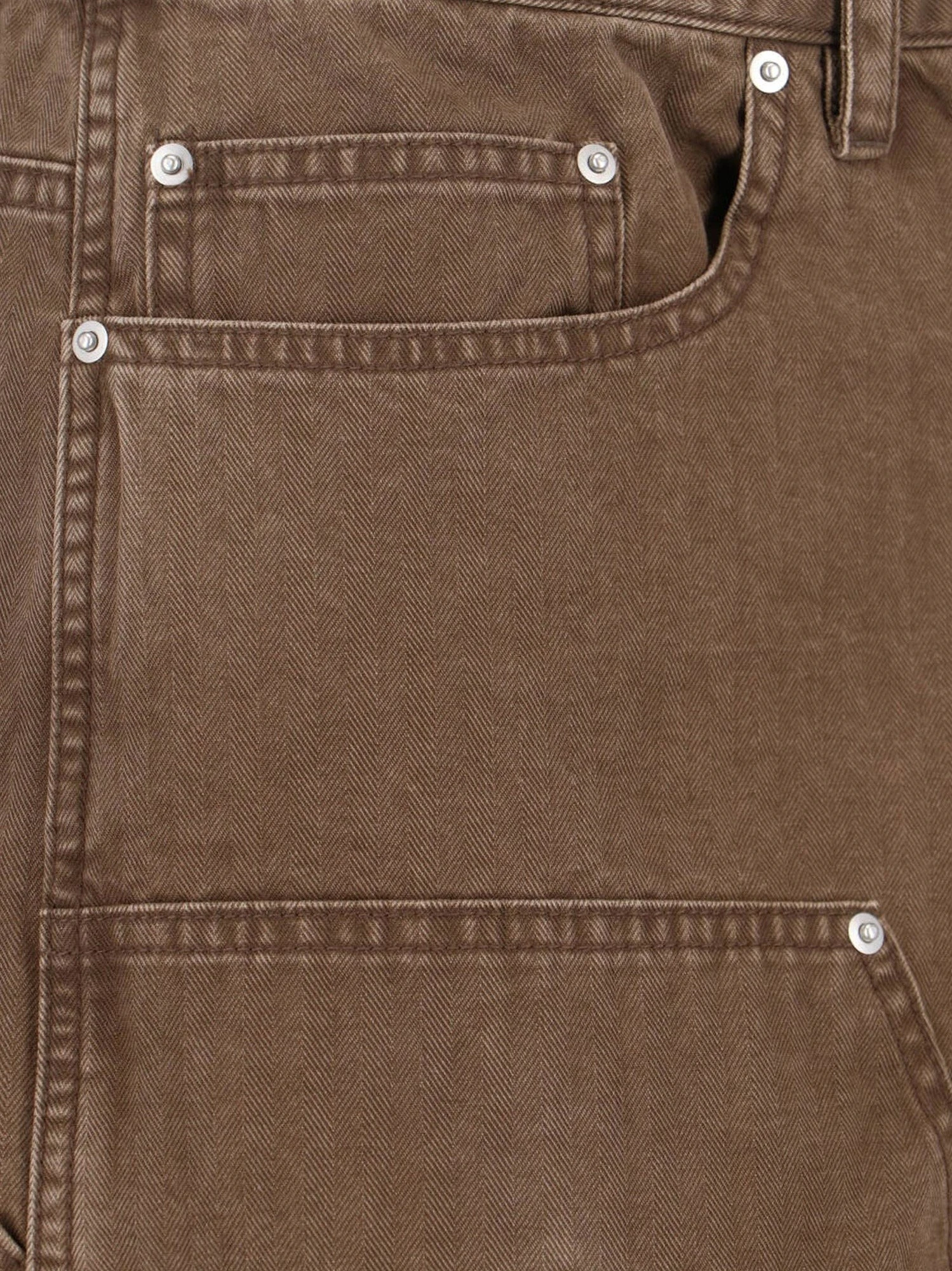 Cargo cotton bermuda shorts with distressed effect.webp