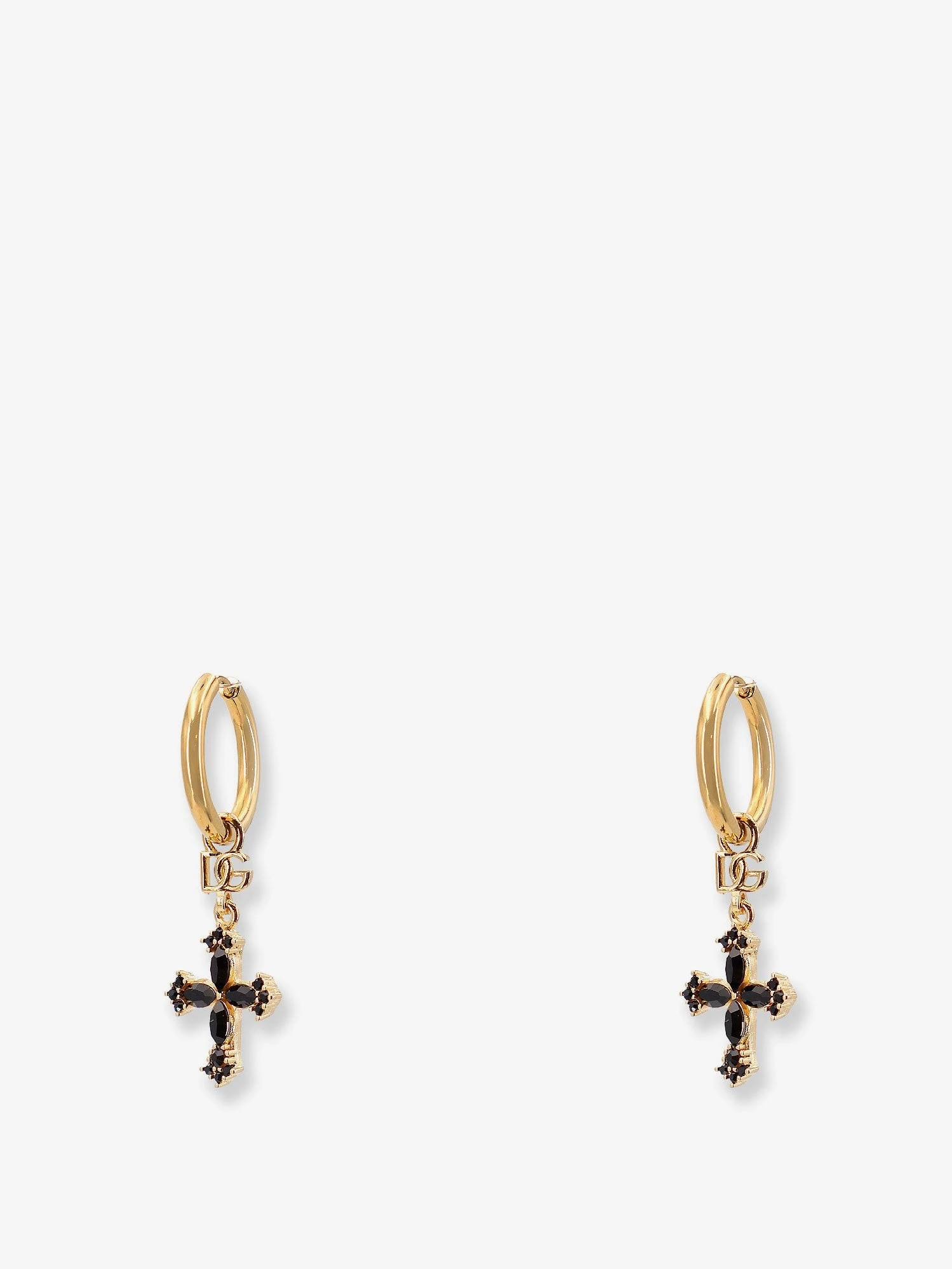 Brass earrings with rhinestones.webp