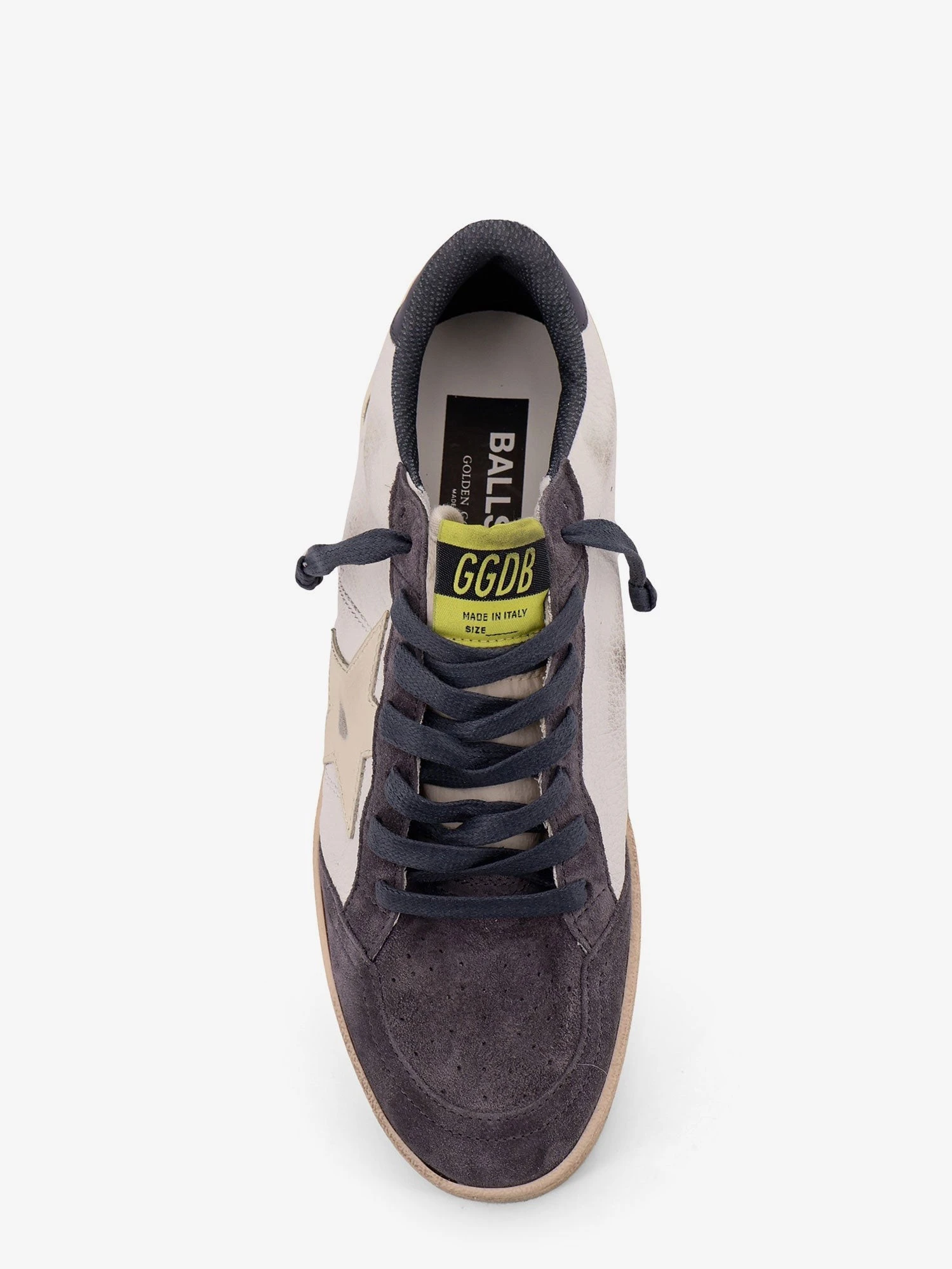 Ballstar leather sneakers and suede with side logo.webp