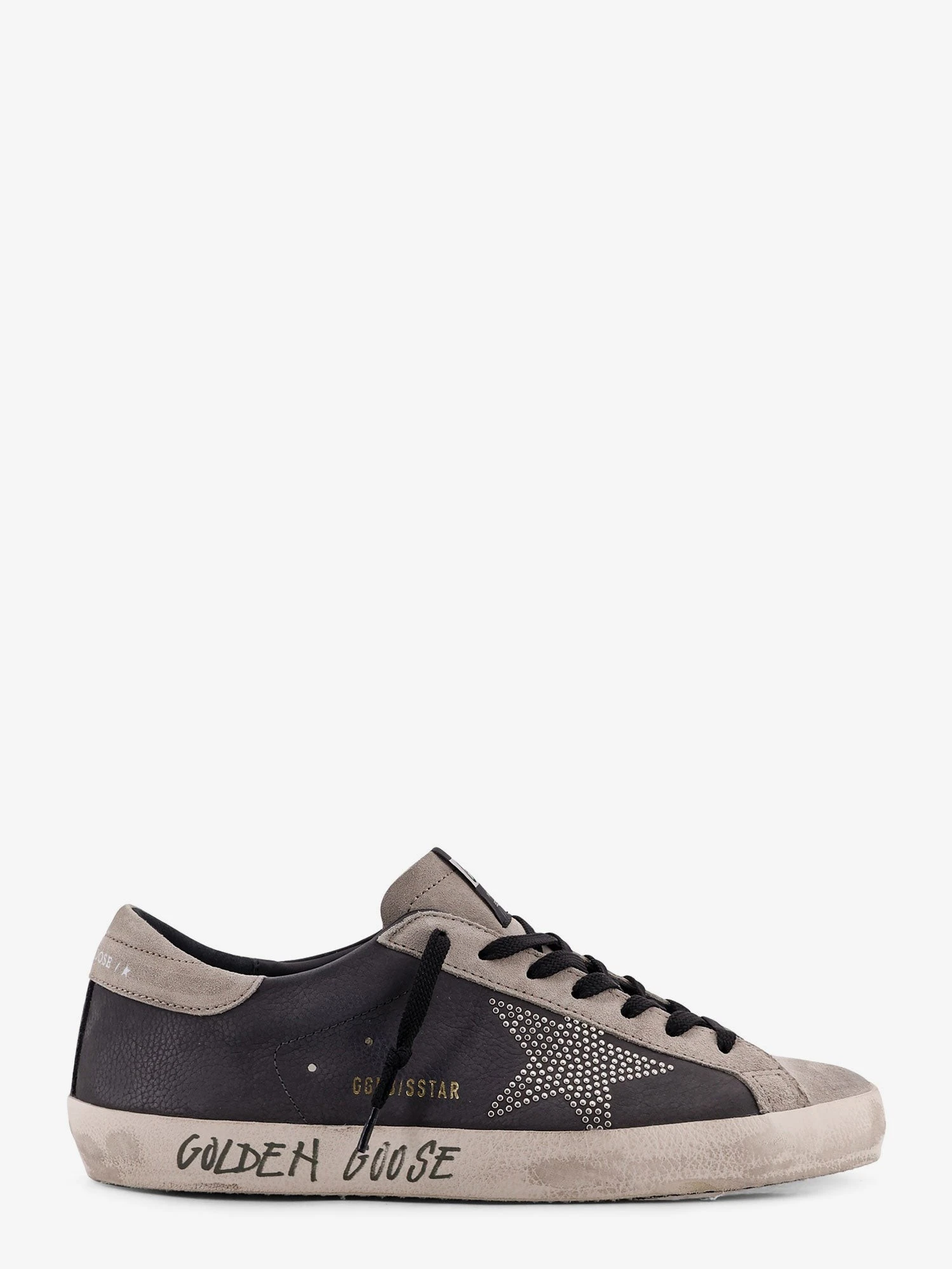 Superstar leather sneakers with side logo.webp