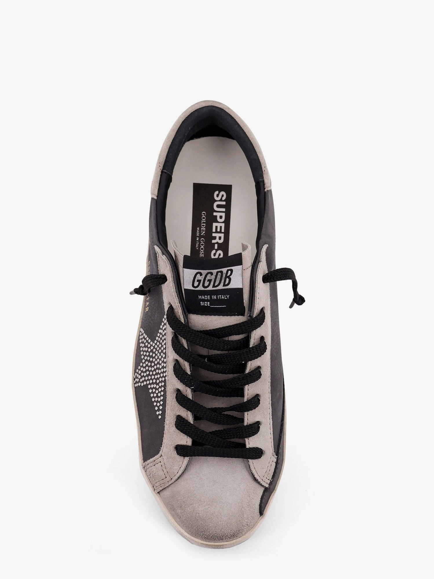 Superstar leather sneakers with side logo.webp