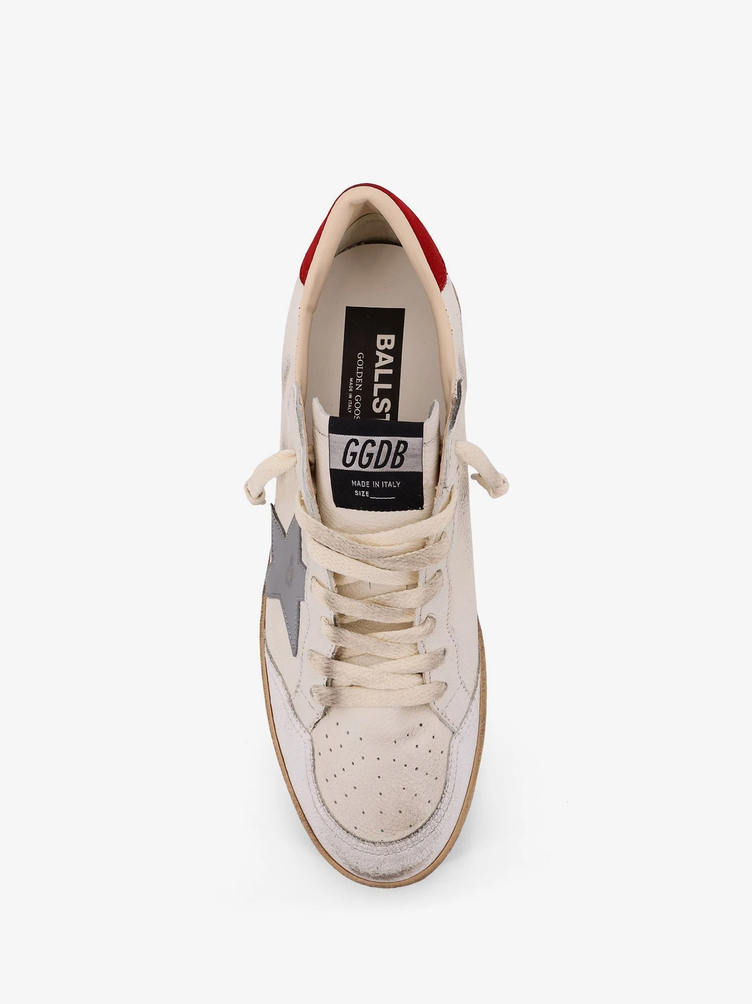 Ball Star leather sneakers with side logo.webp