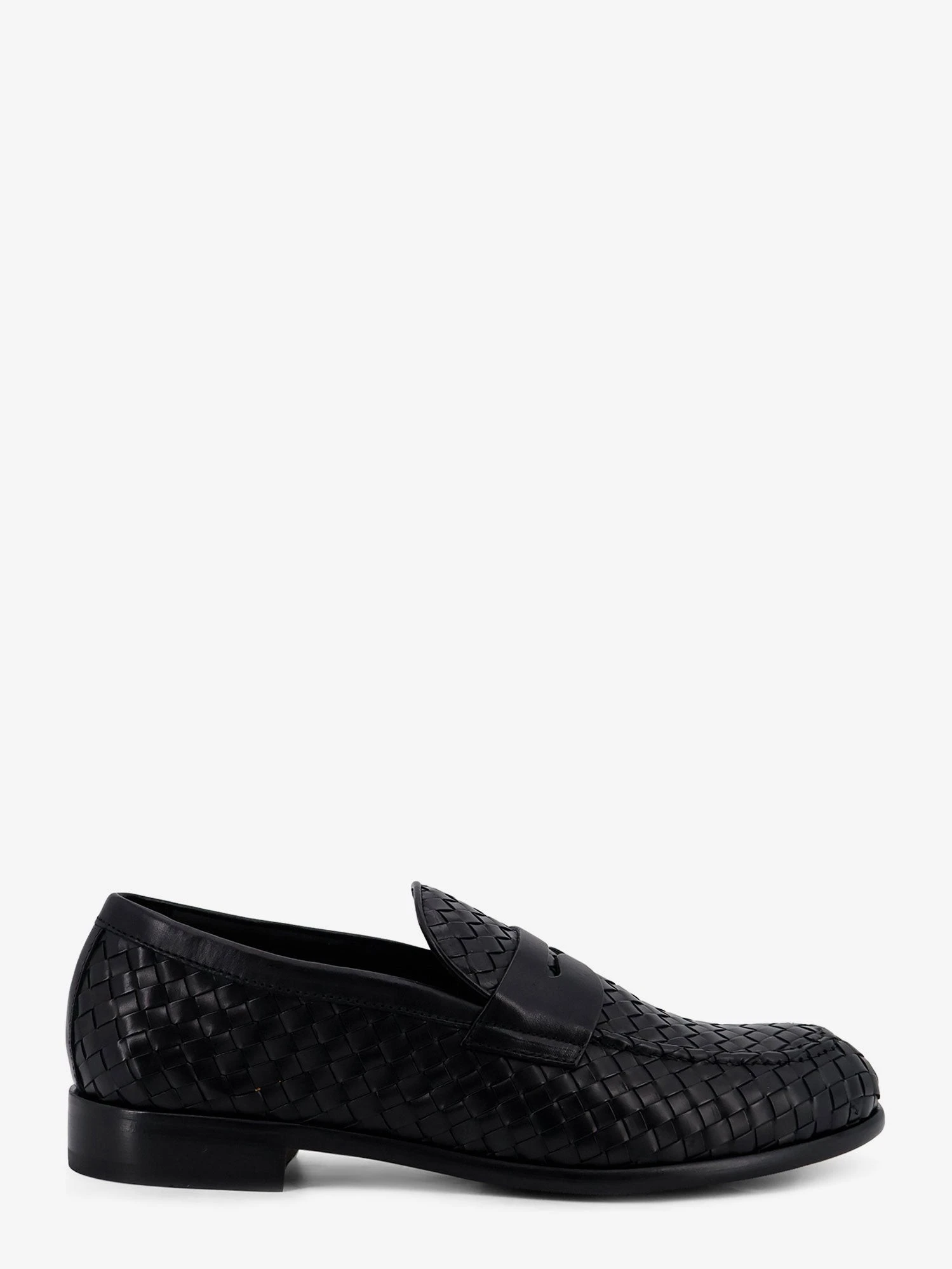Adler leather loafers with woven pattern.webp