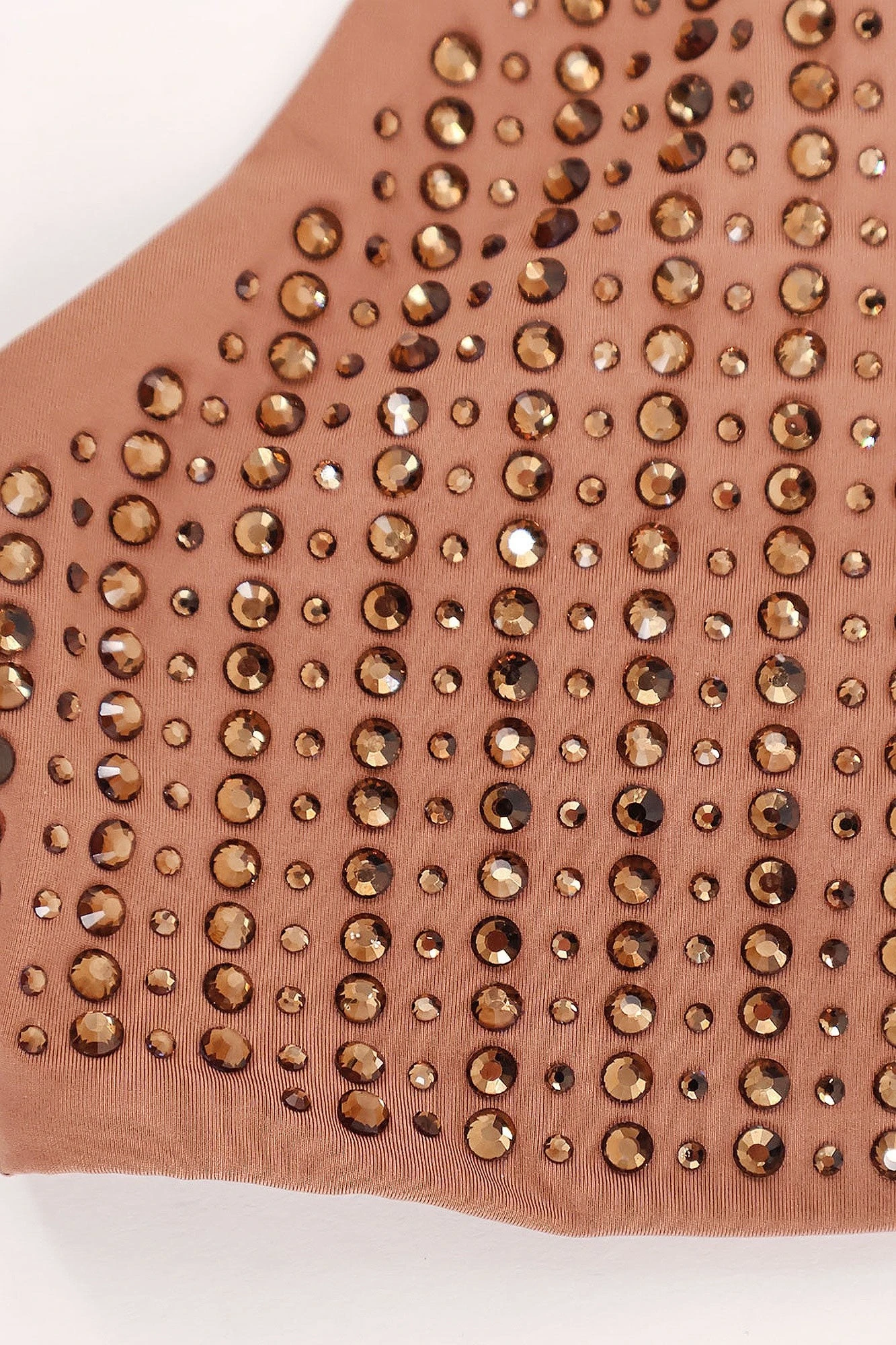 Nylon bikini with all-over rhinestones.webp