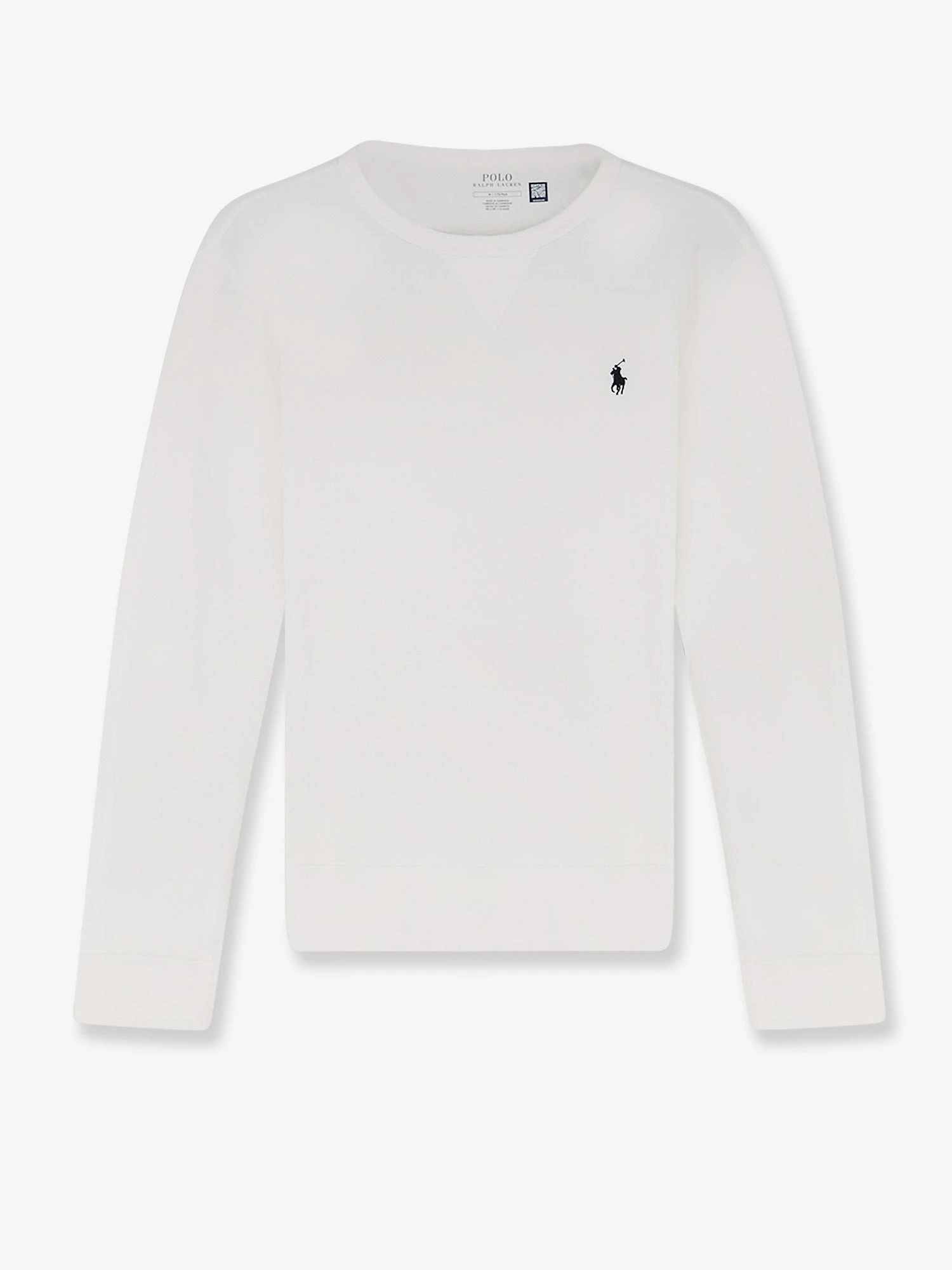 Cotton blend sweatshirt with iconic embroidery.webp