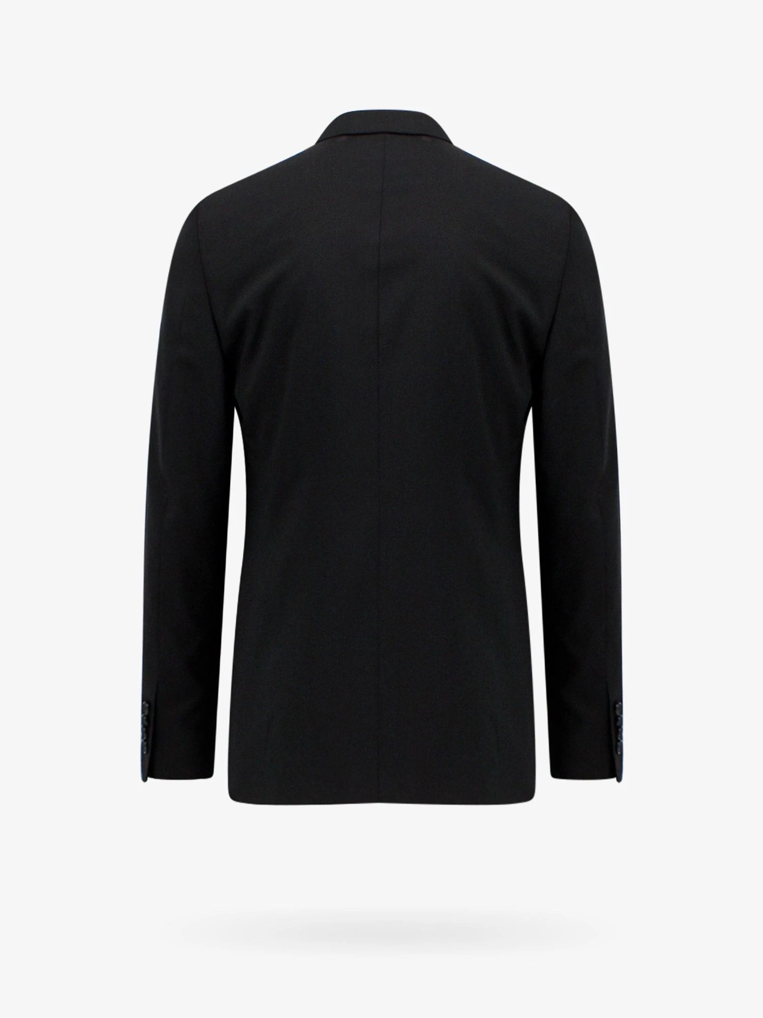 Virgin wool suit with removable iconic brooch.webp