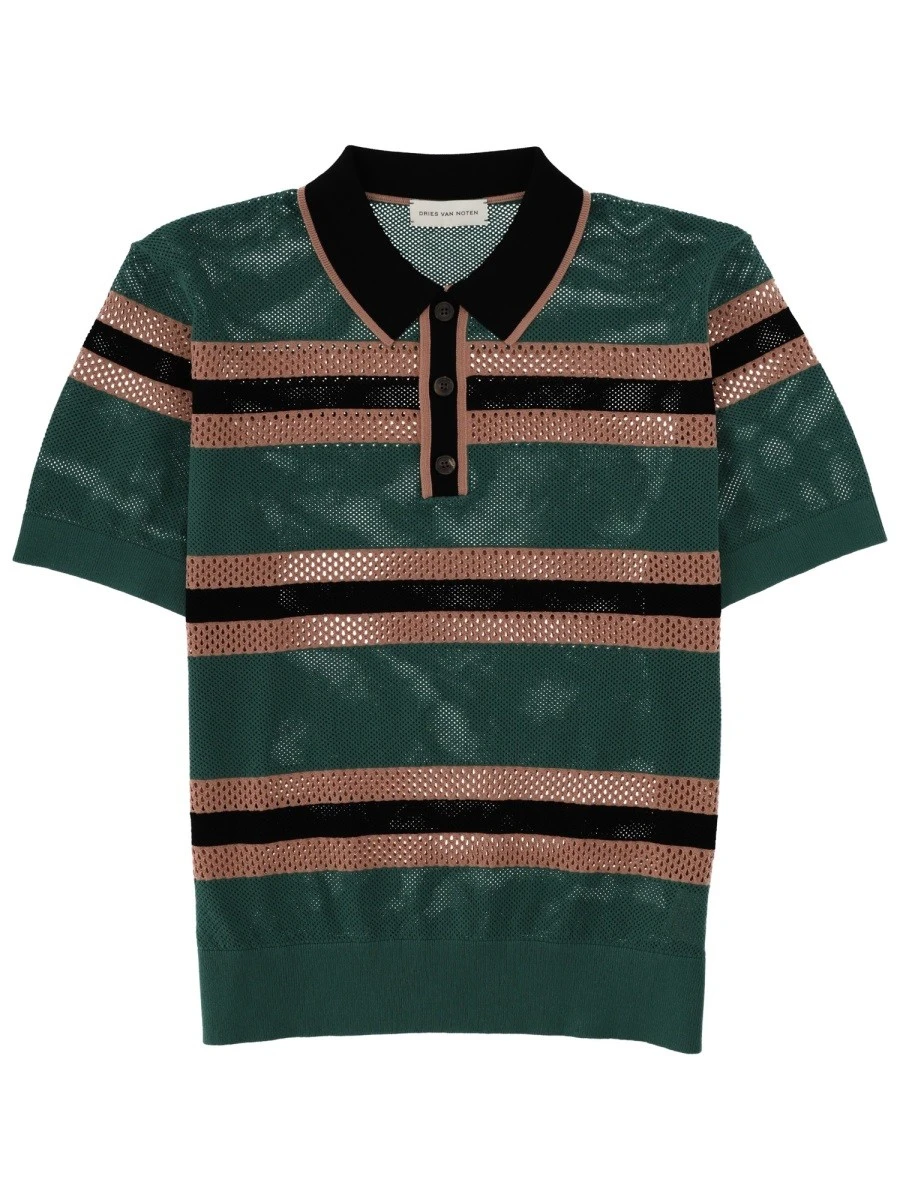 PERFORATED "MERCY STRIPE" POLO SHIRT.webp