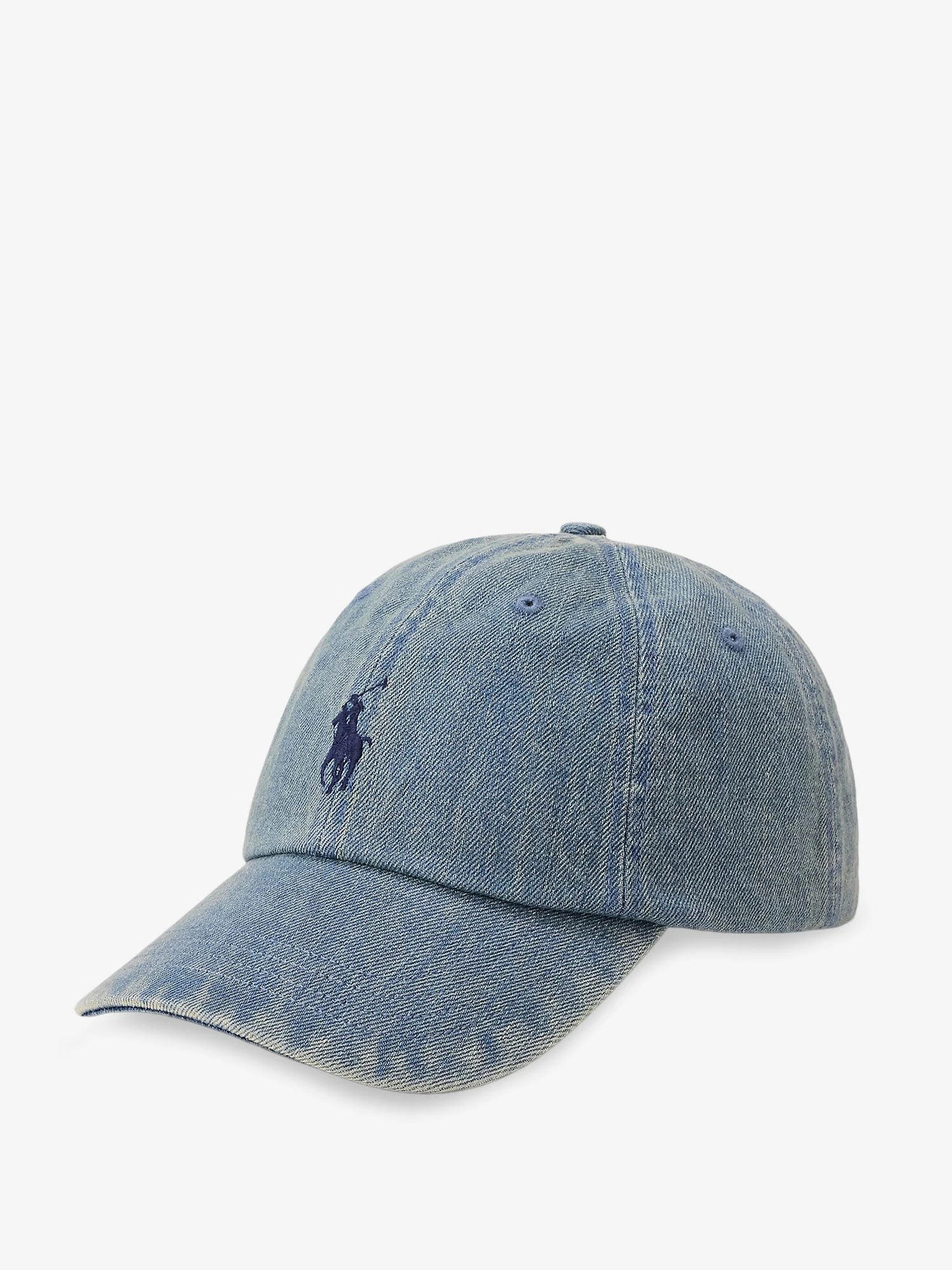 Denim hat with embroidered logo.webp
