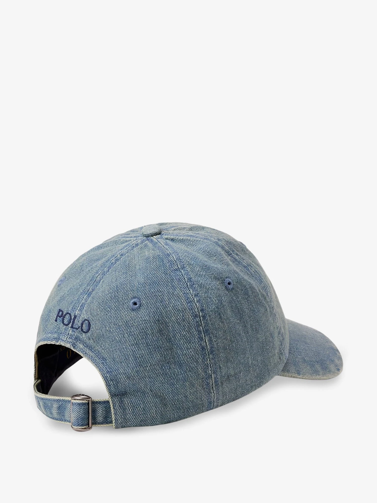 Denim hat with embroidered logo.webp