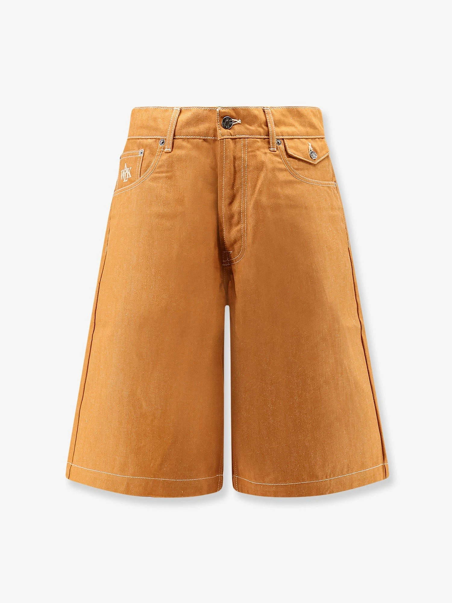 Baggy Orange Denim Shorts.webp