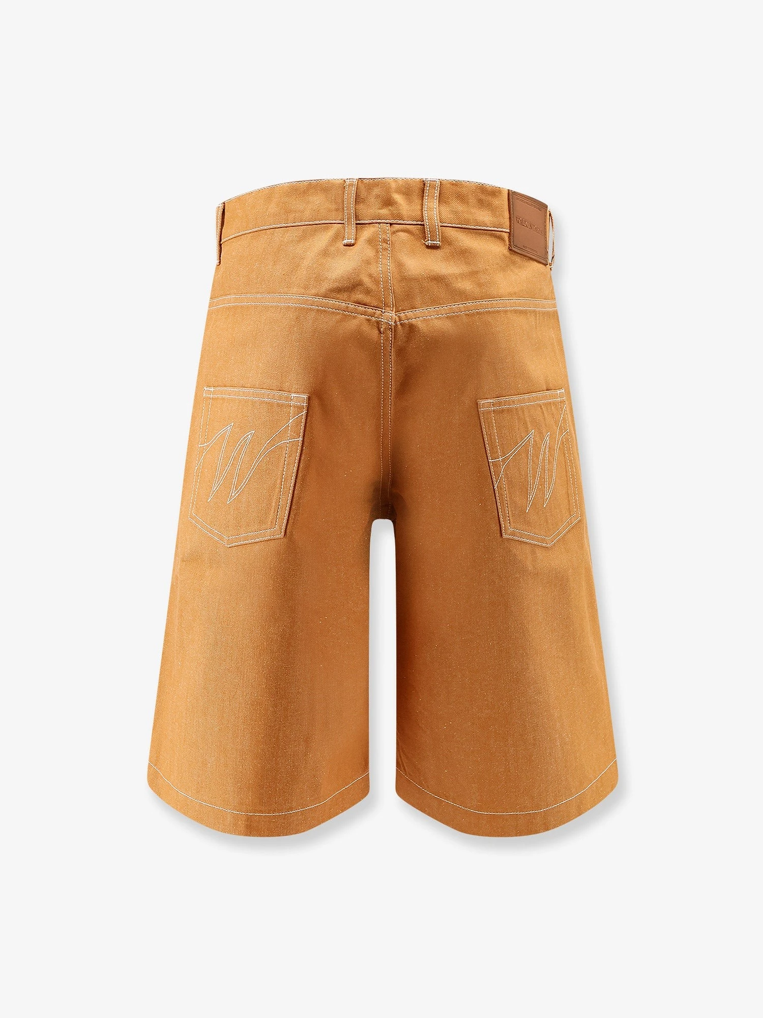 Baggy Orange Denim Shorts.webp