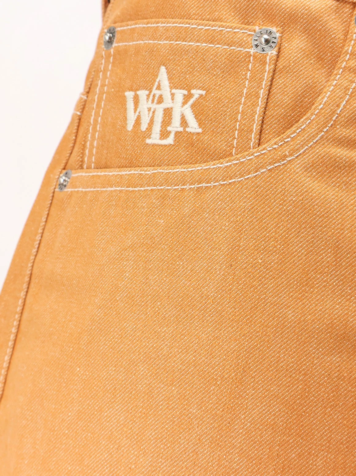 Baggy Orange Denim Shorts.webp
