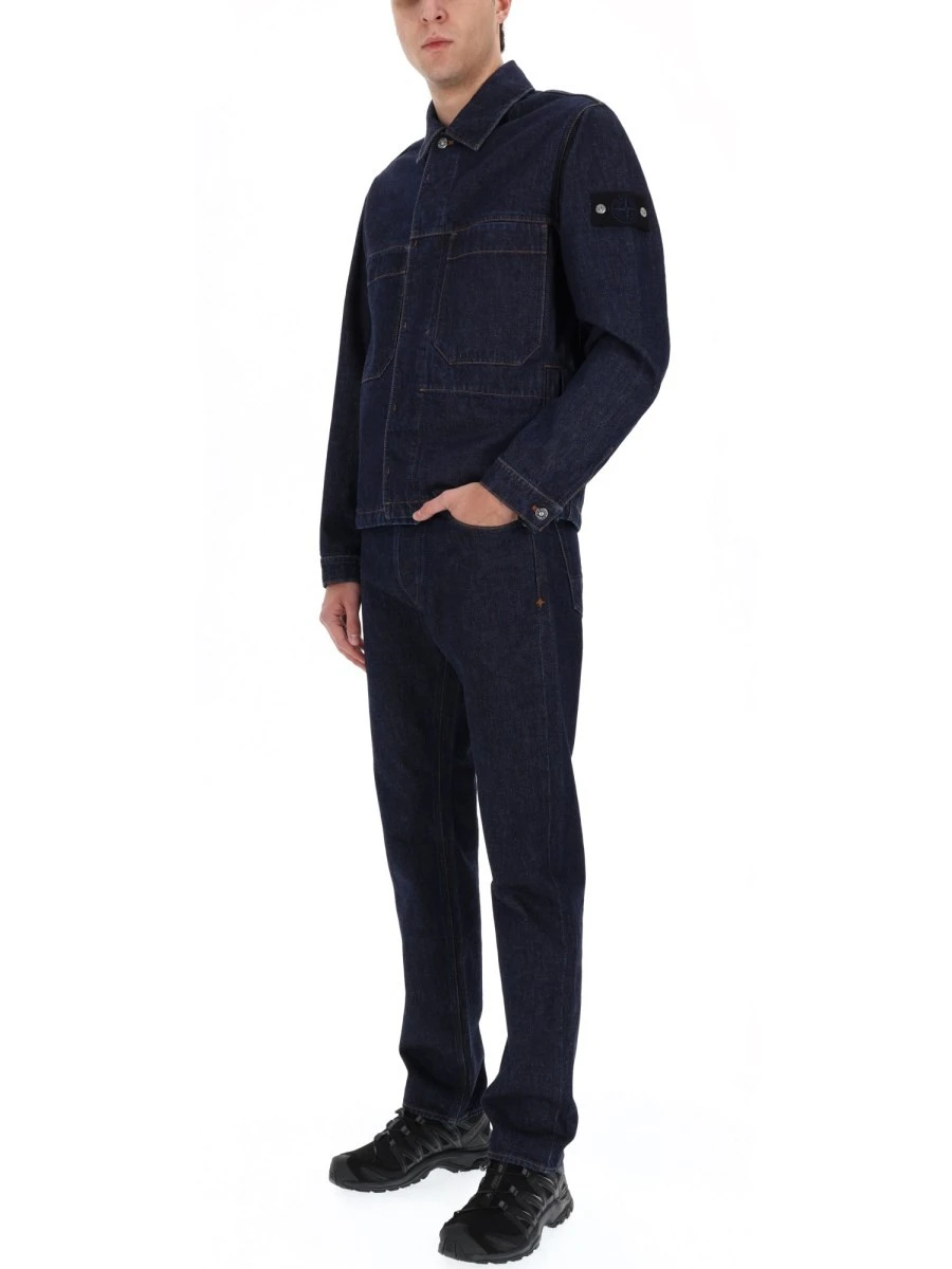 DENIM JACKET WITH LOGO PATCH.webp