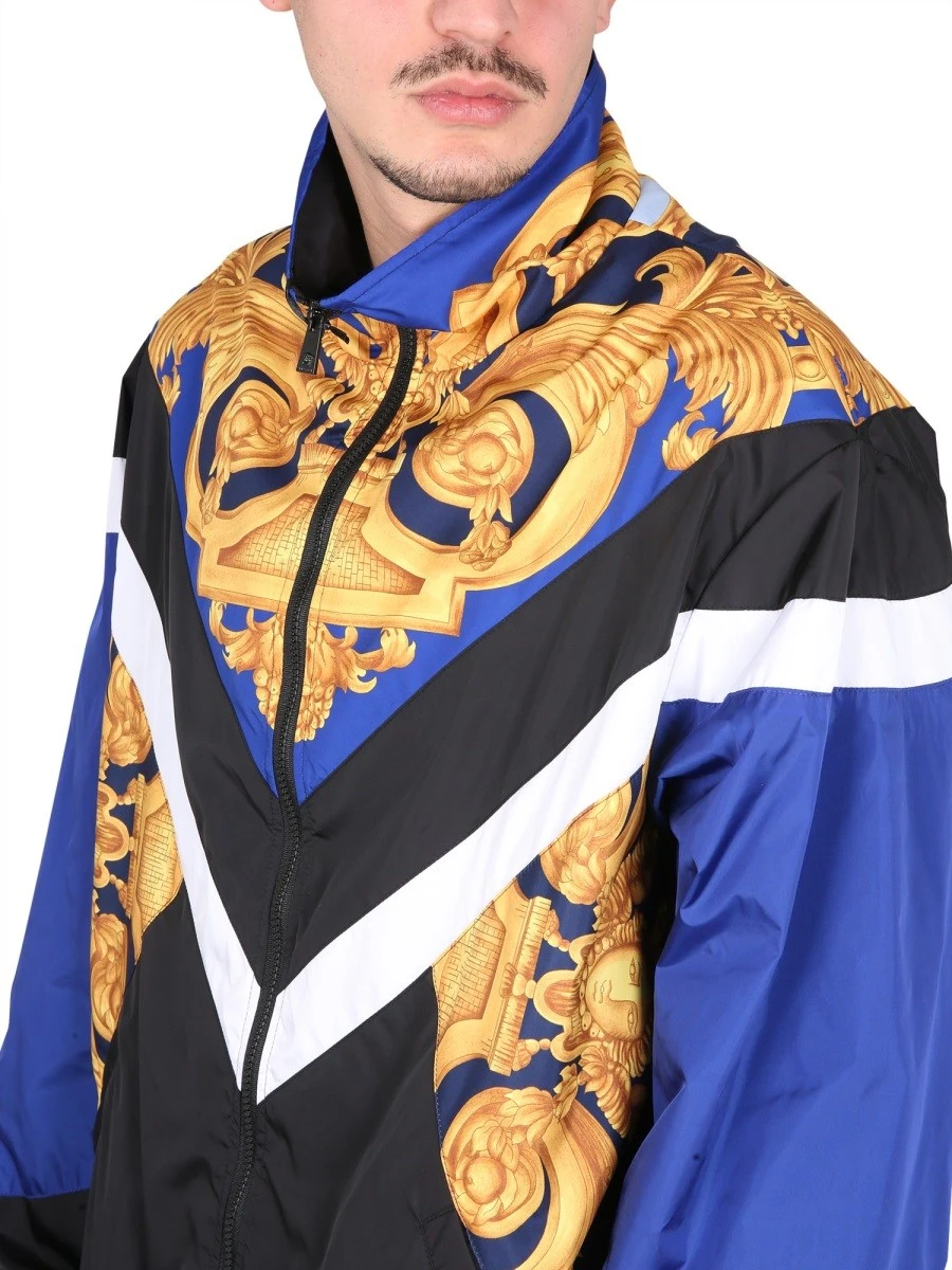WINDPROOF JACKET WITH BAROQUE PRINT.webp