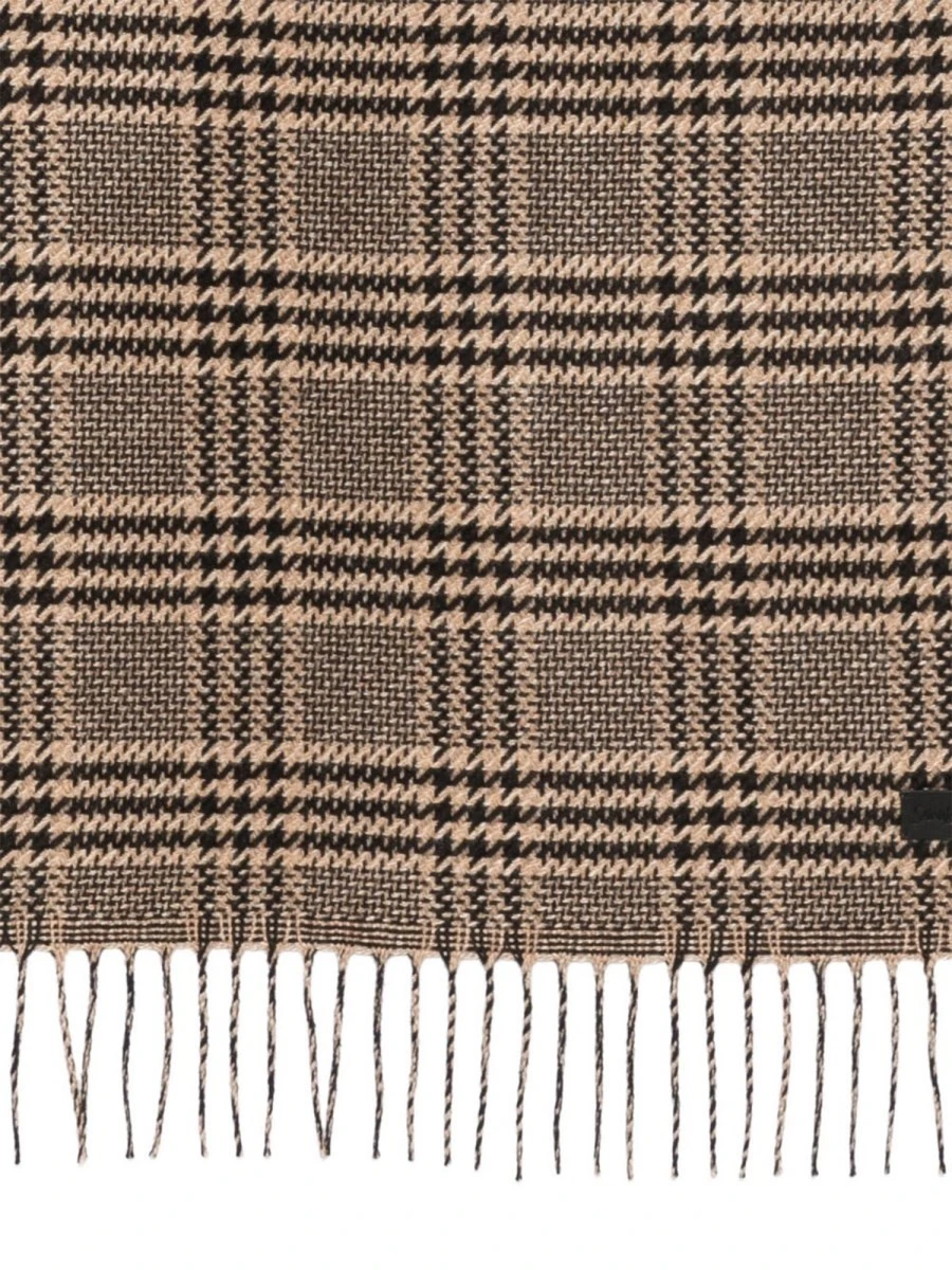 PRINCE OF WALES PATTERN SILK SCARF.webp