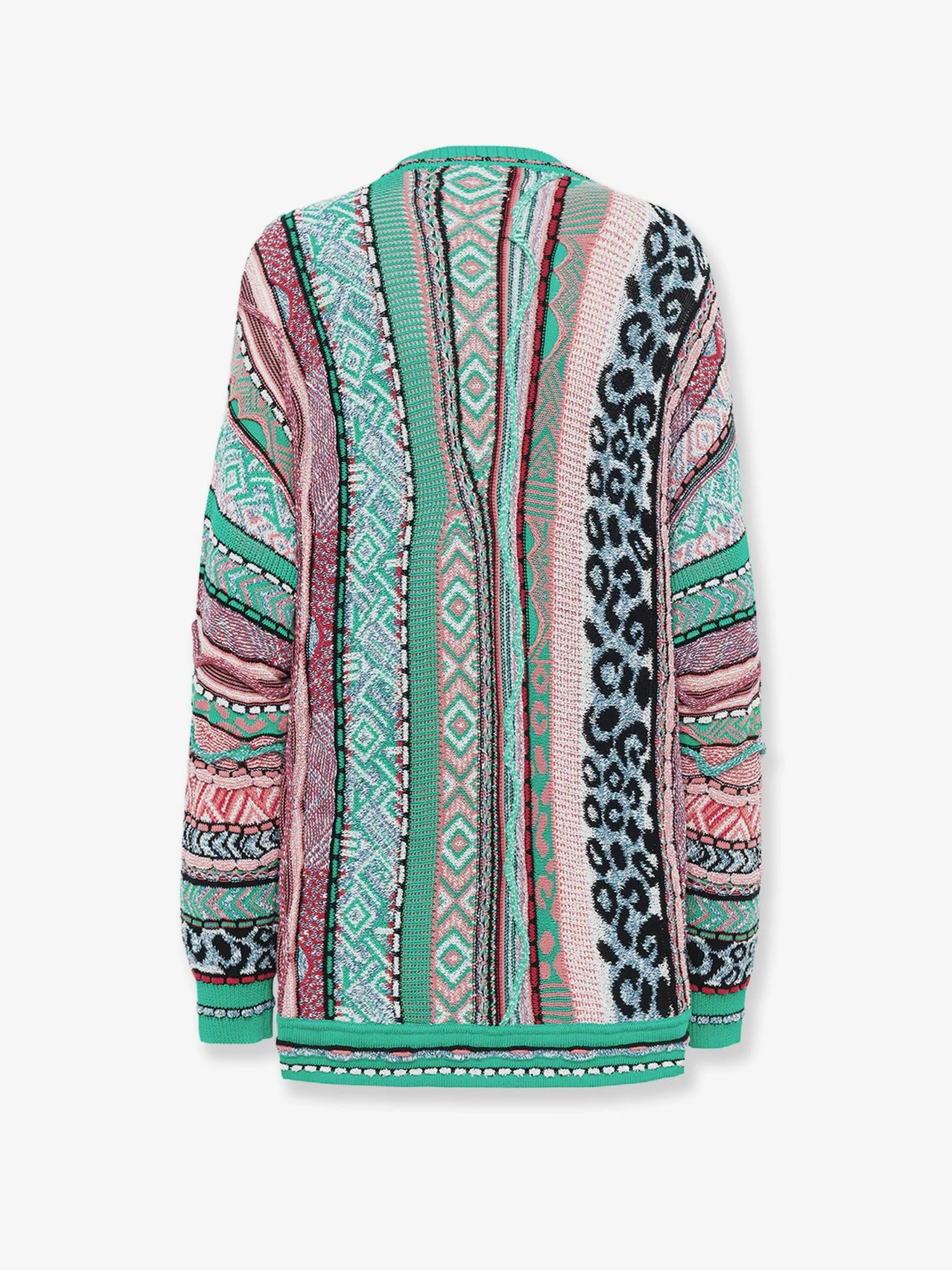 Multicolor jacquard cotton cardigan.webp