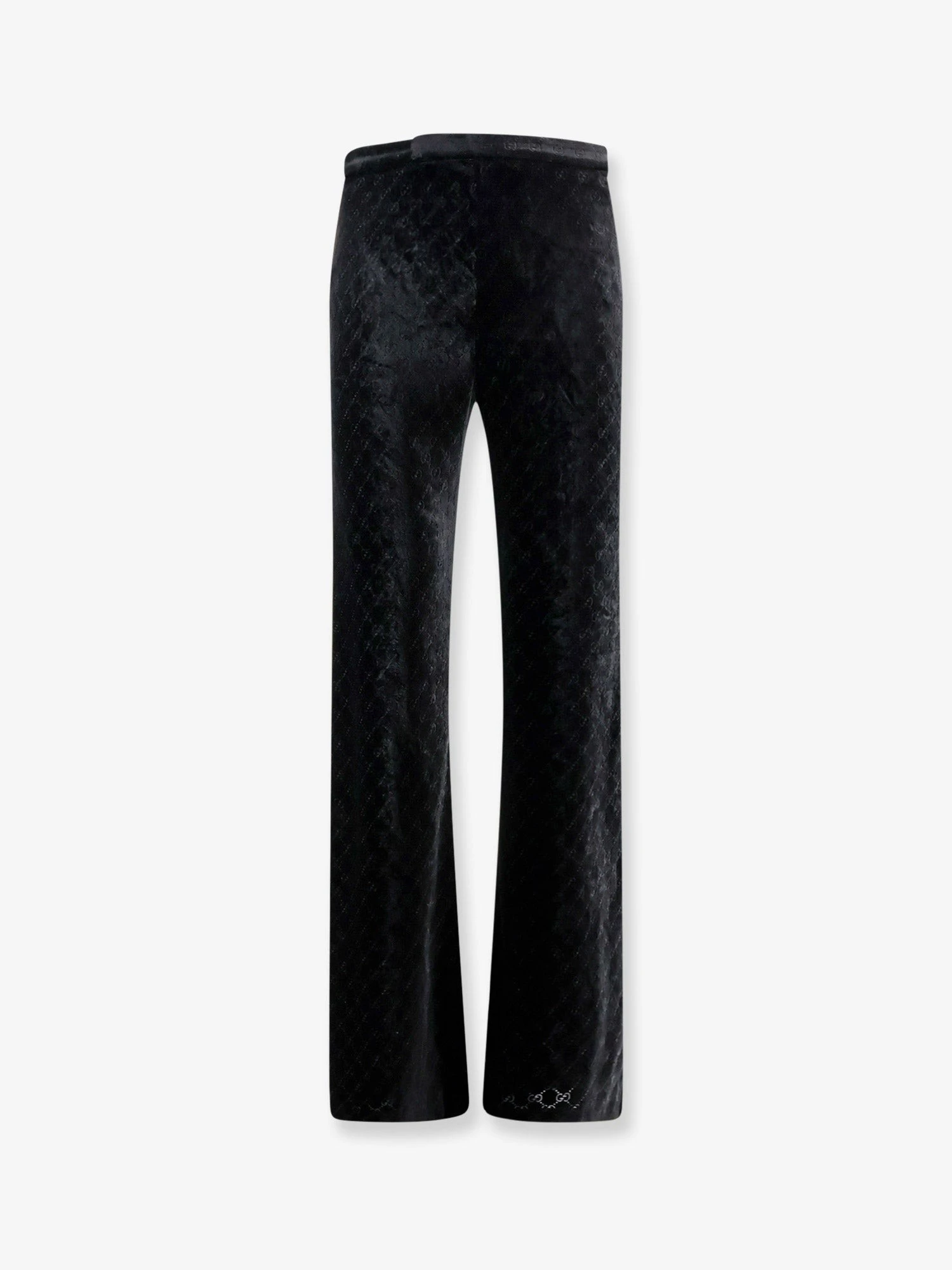 GG stretch devoré velvet trousers.webp