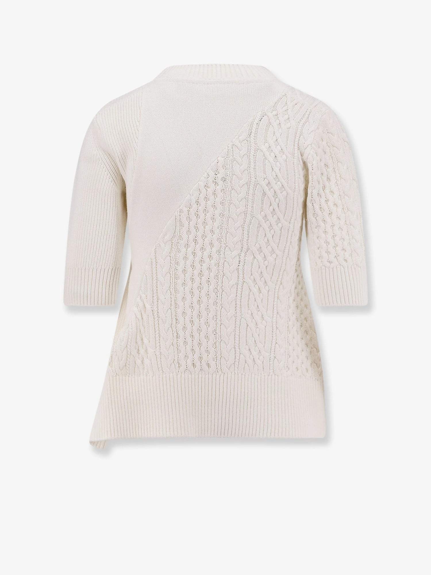 Asymmetrical cotton blend sweater.webp