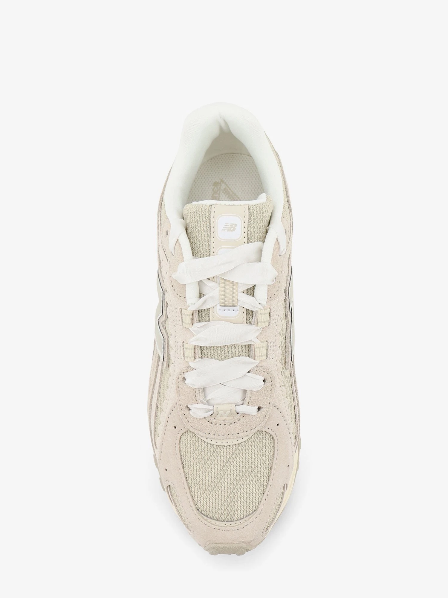 Suede and mesh sneakers with side logo.webp