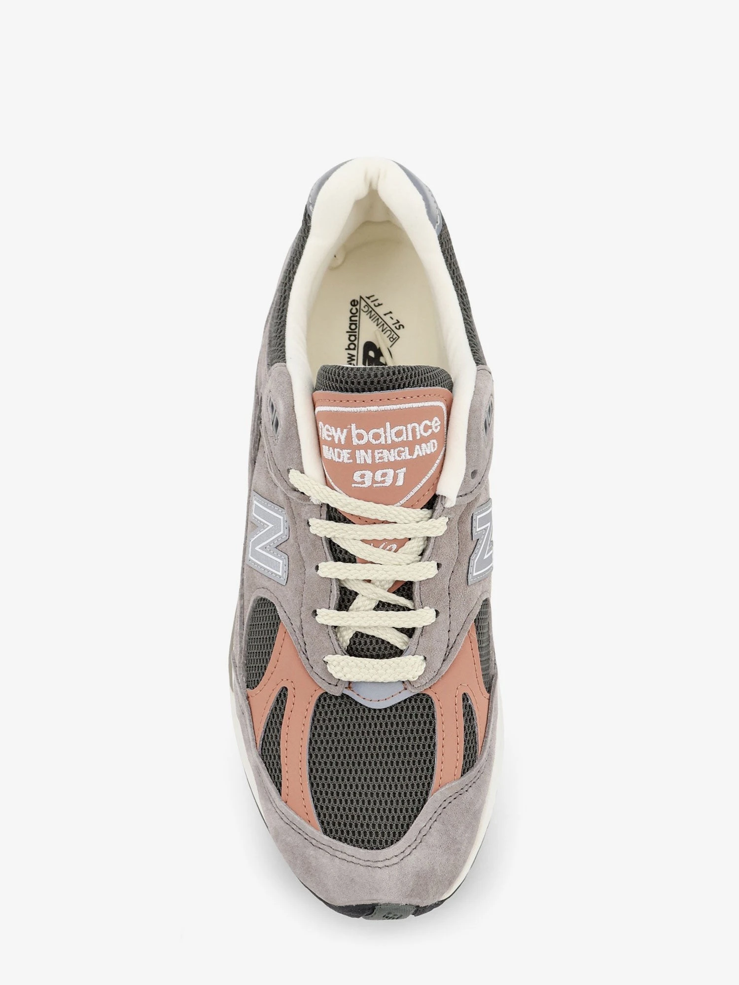 Suede and mesh sneakers with side logo.webp