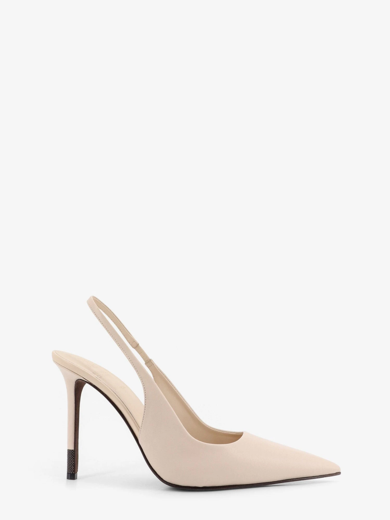 Leather pumps with Monili detail on the heel.webp