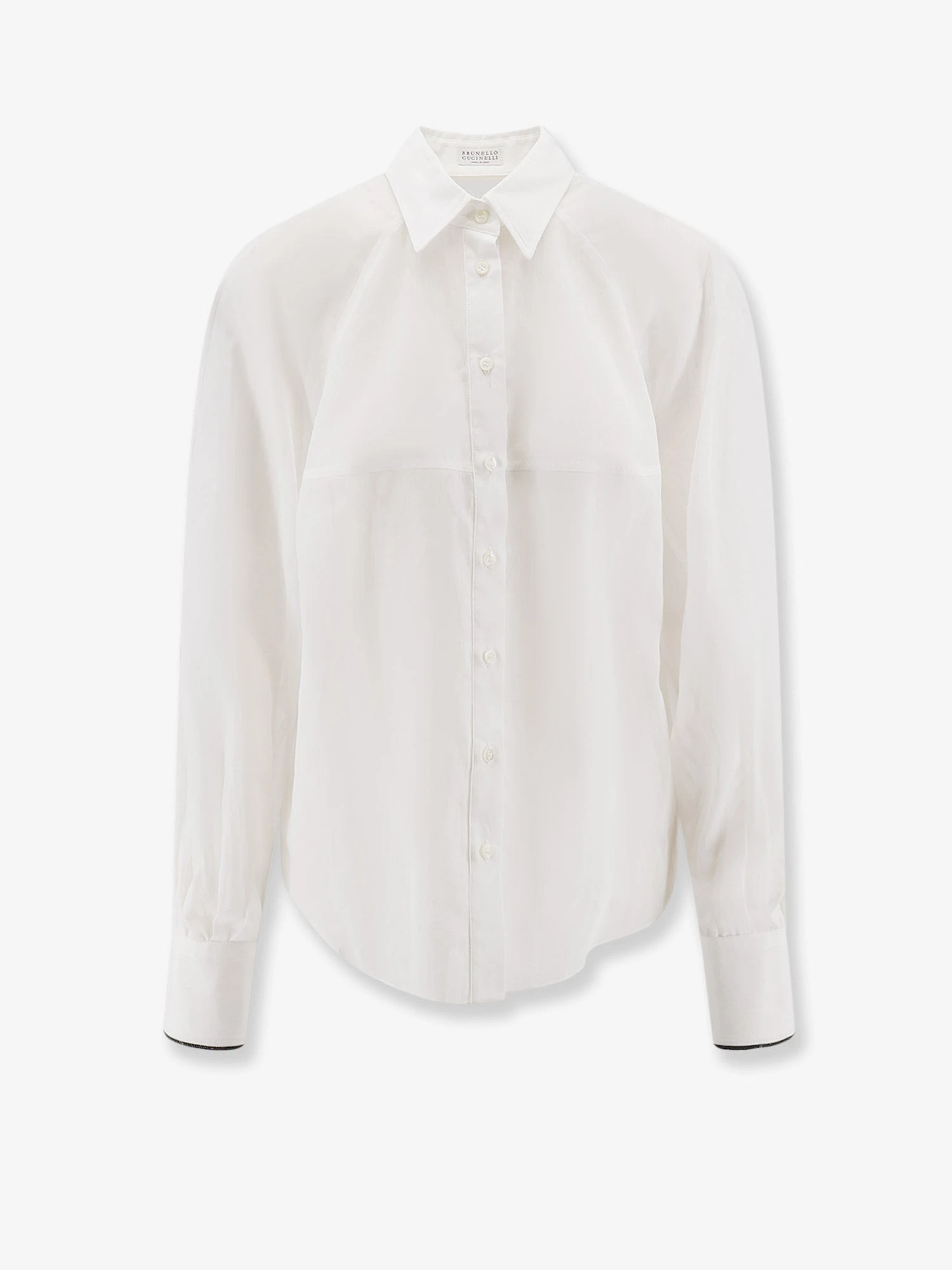 Cotton shirt with Monili detail.webp