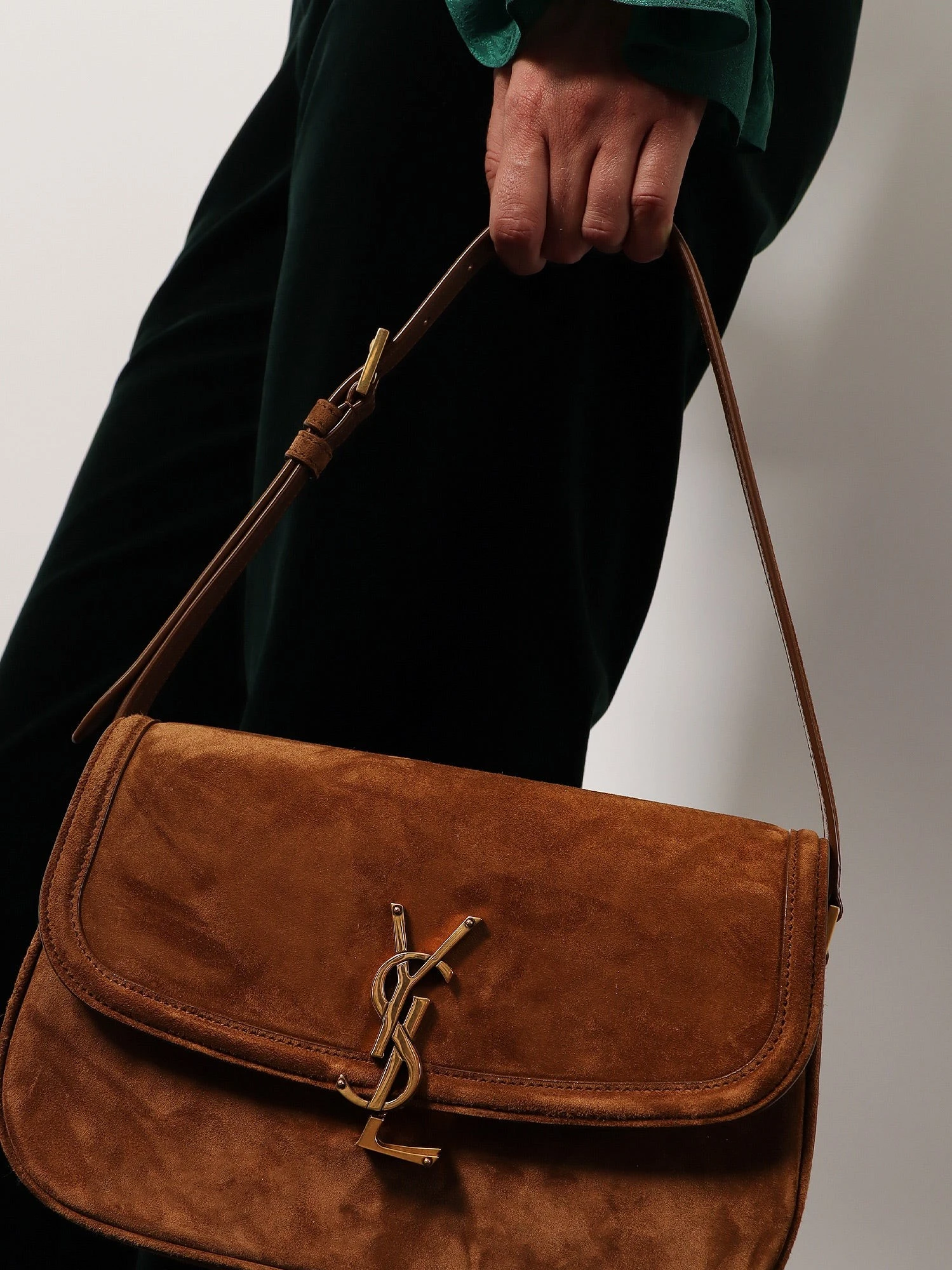 Solferino Medium suede shoulder bag.webp