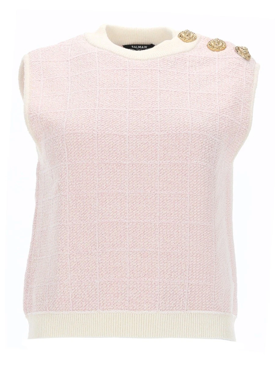SLEEVELESS TOP WITH JEWEL BUTTONS.webp