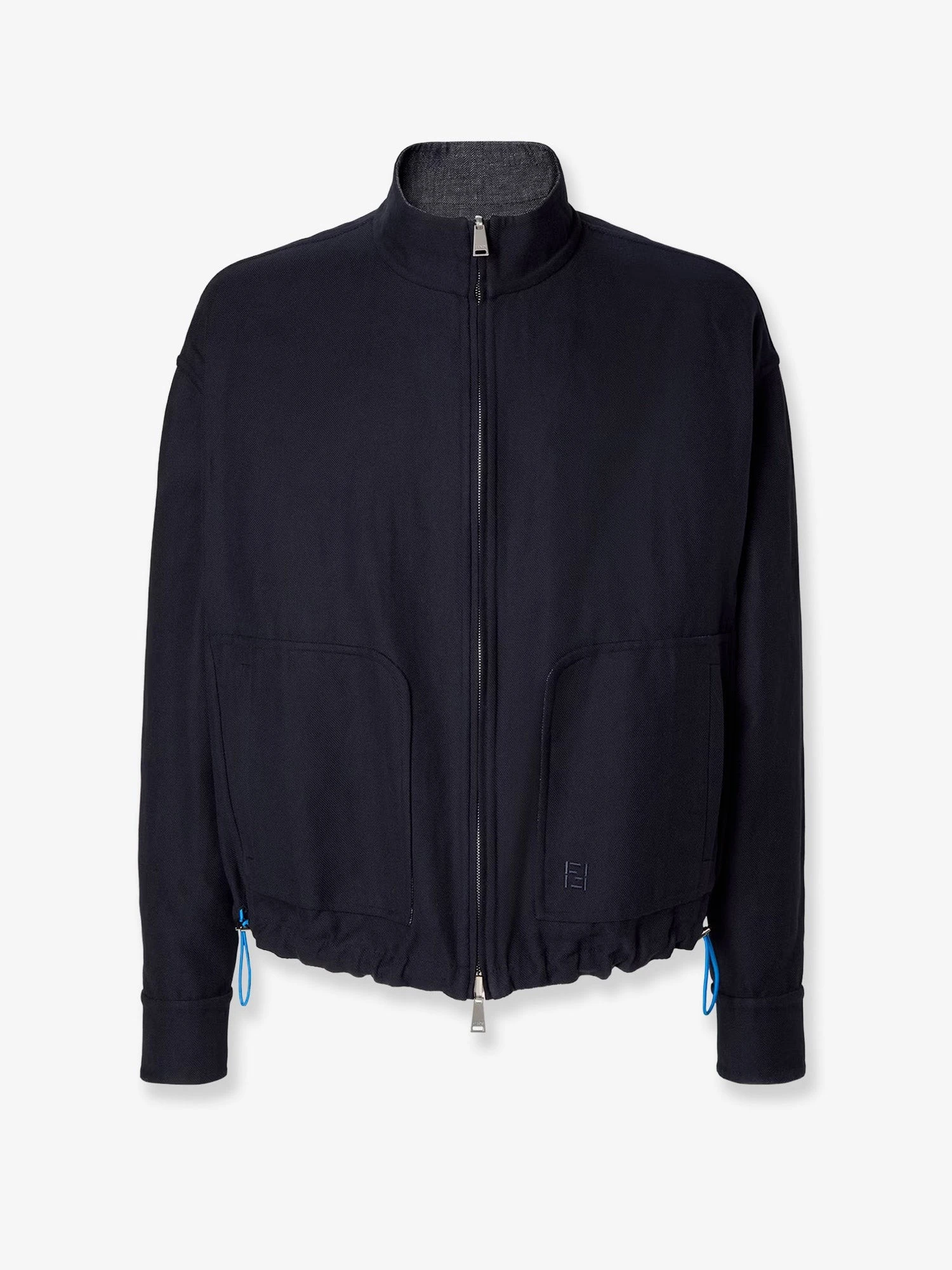 Reversible denim jacket with embroidered FF logo.webp