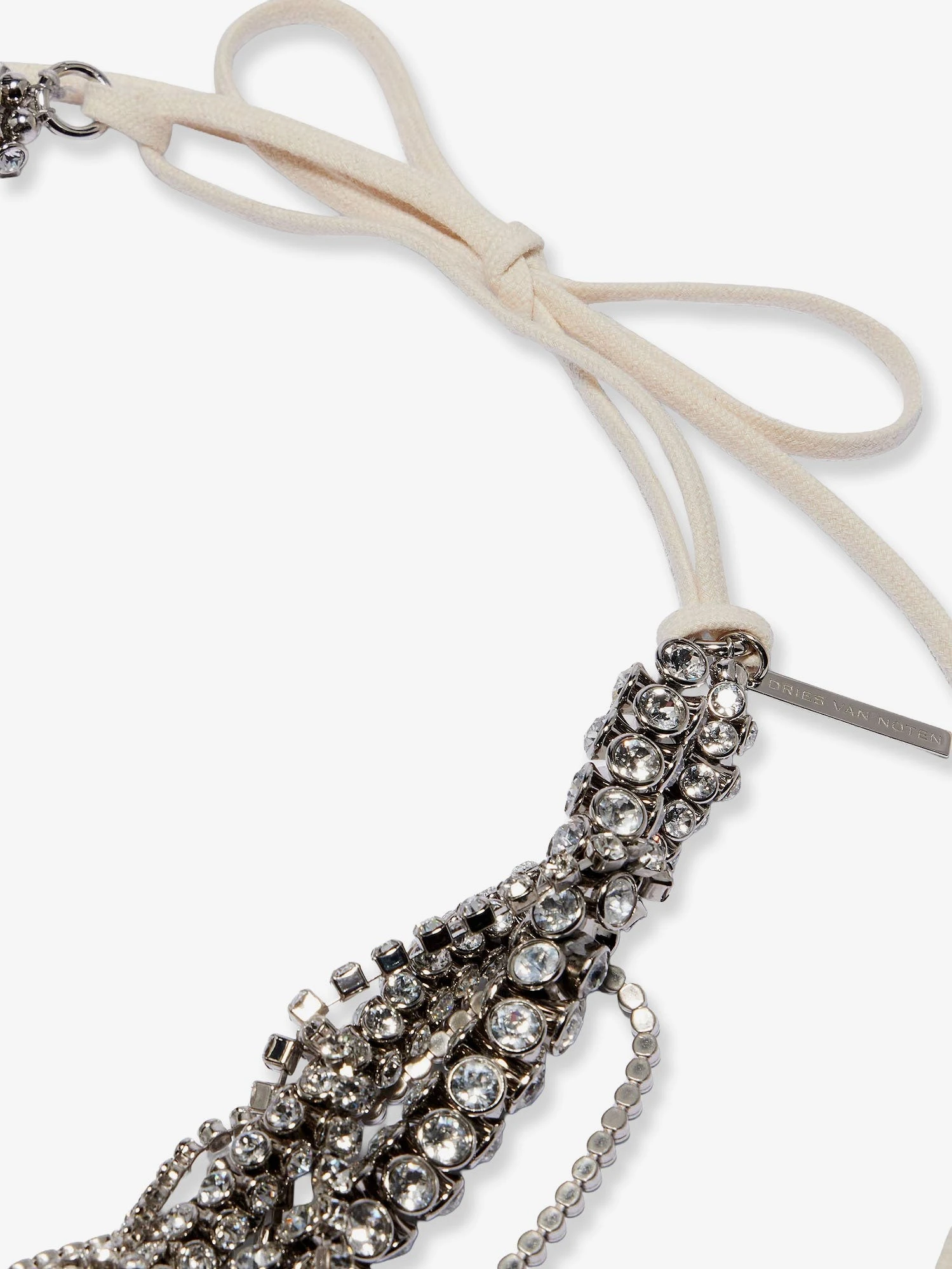 W261 brass necklace with rhinestone detail.webp