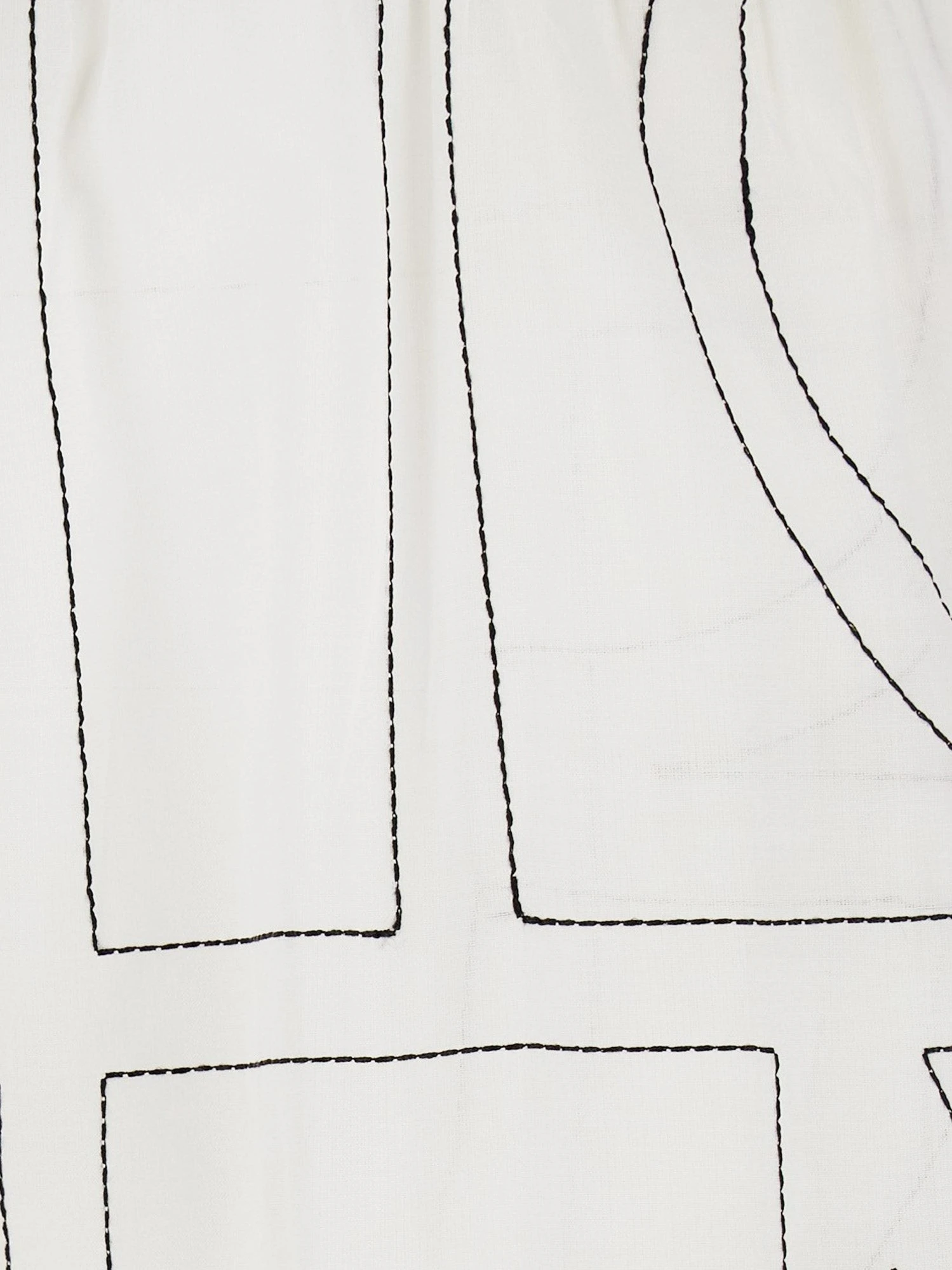 Cotton blend pajama pants with Monogram print.webp