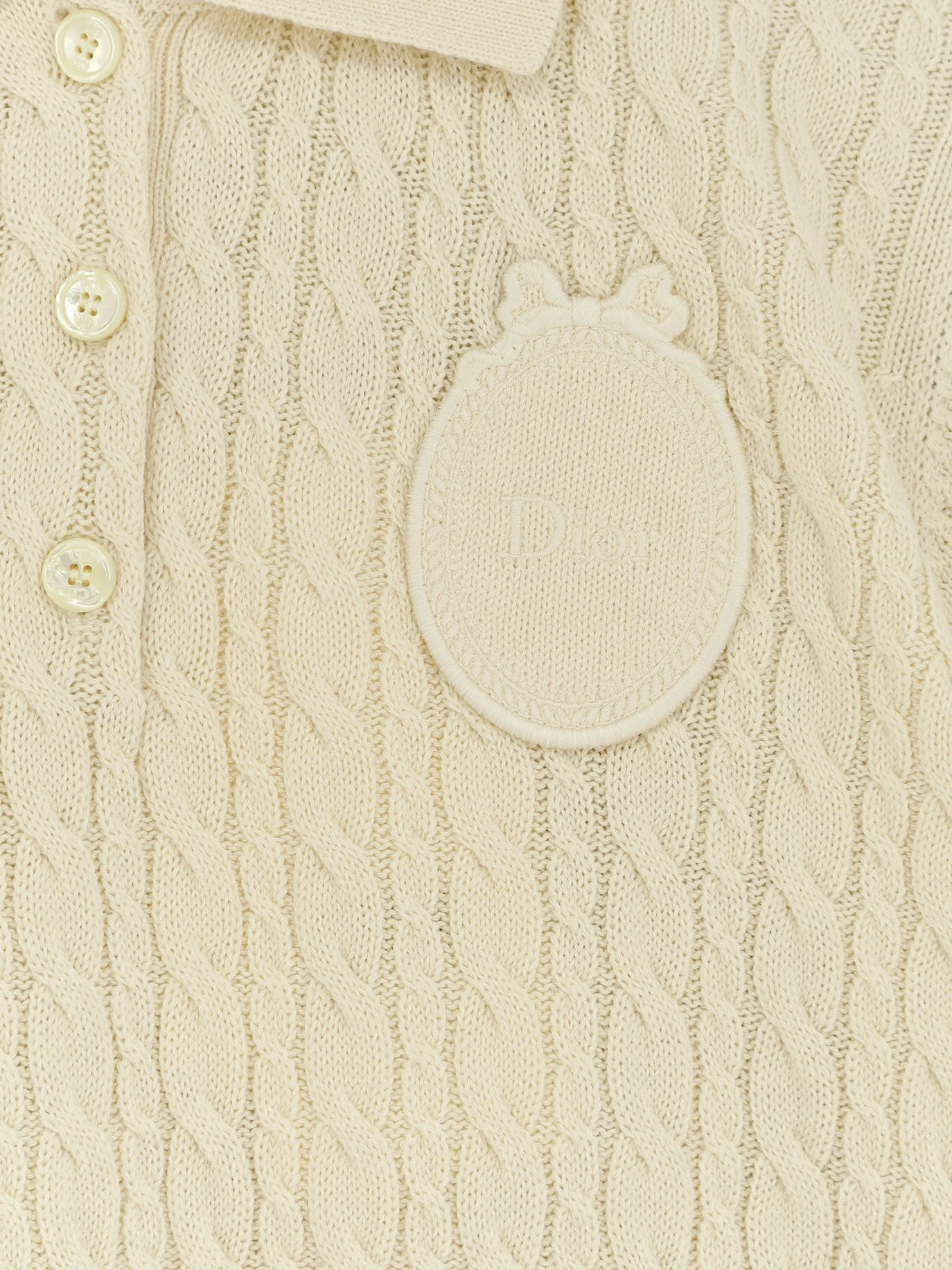 Wool and cotton blend sweater with embroidered logo on the front.webp