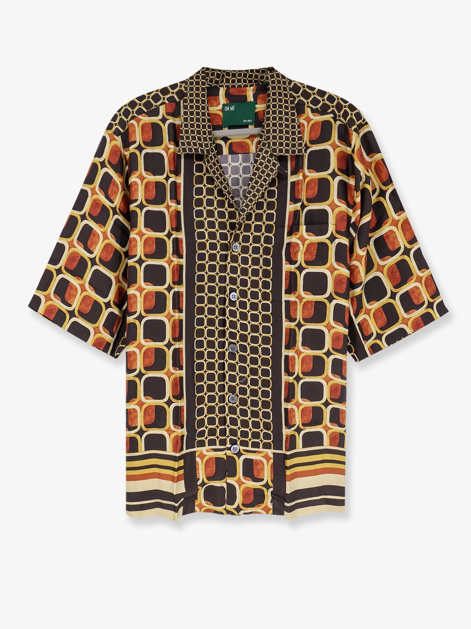 Viscose shirt with geometric pattern.webp