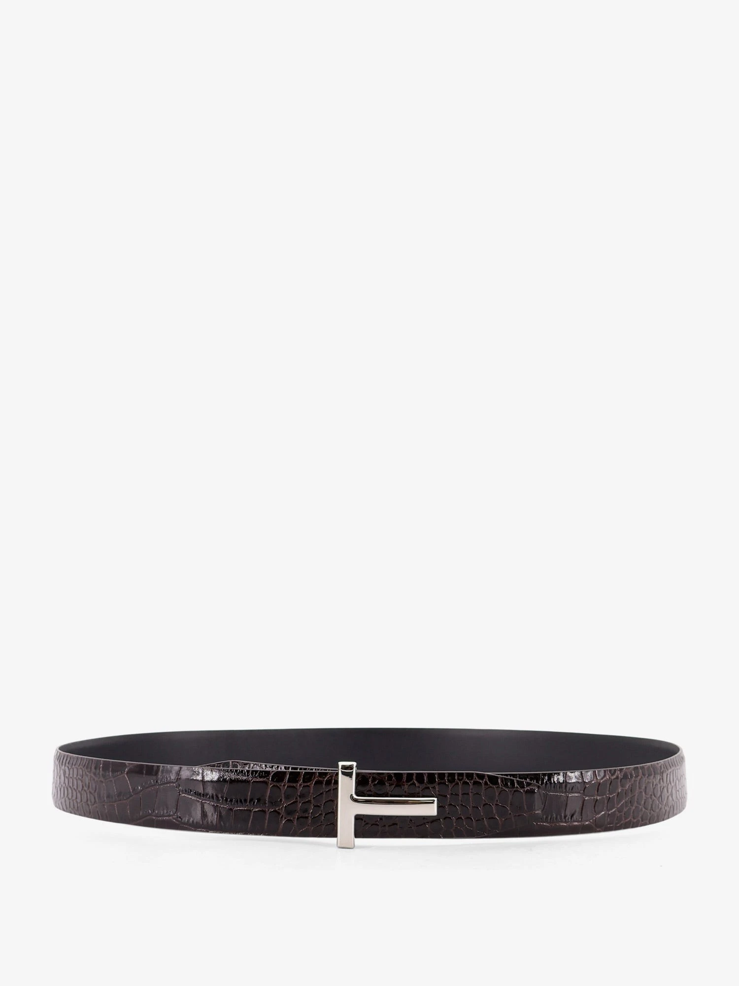 Reversible leather belt with crocodile-print.webp
